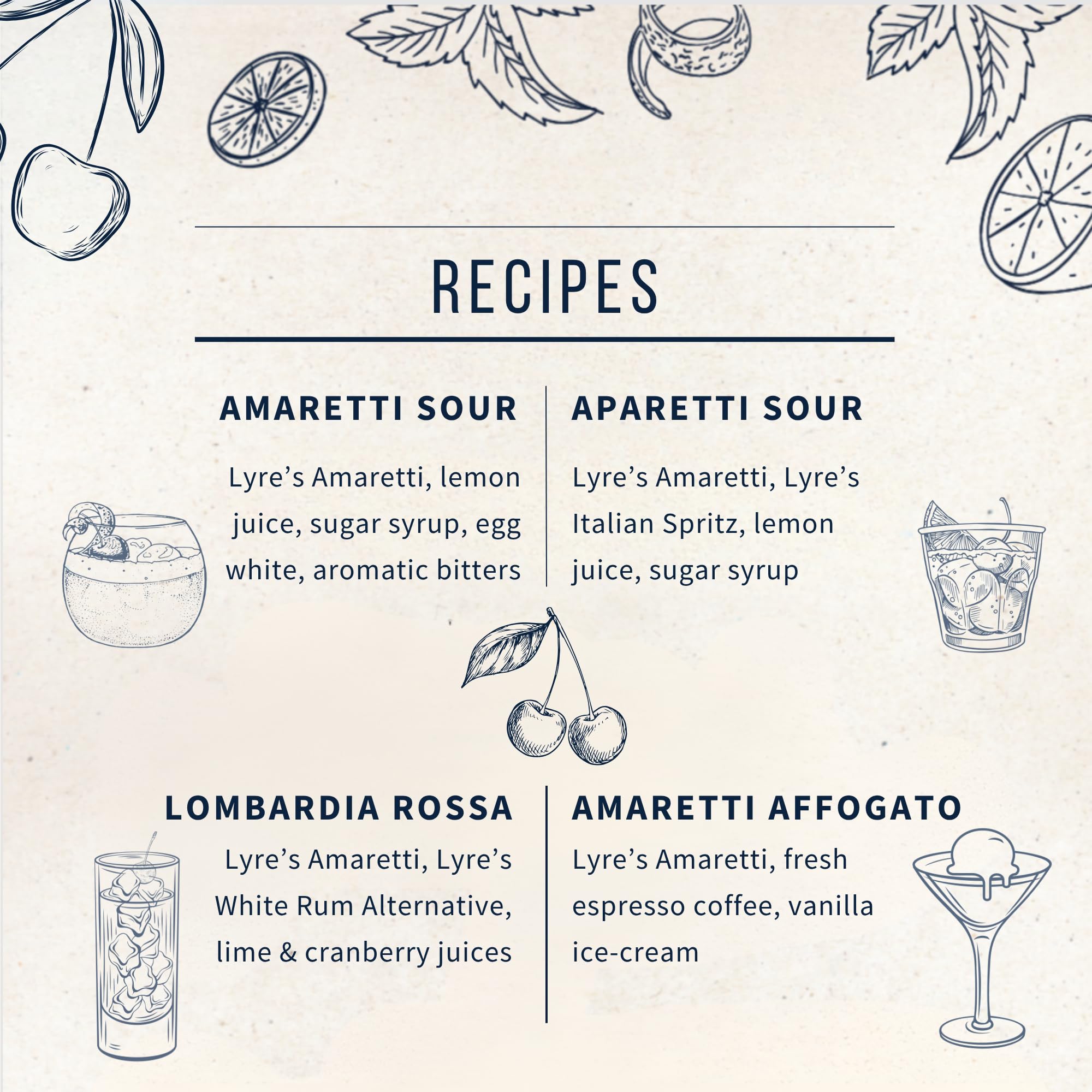 Lyre's Amaretti - Non-Alcoholic Spirits | Amaretto Style