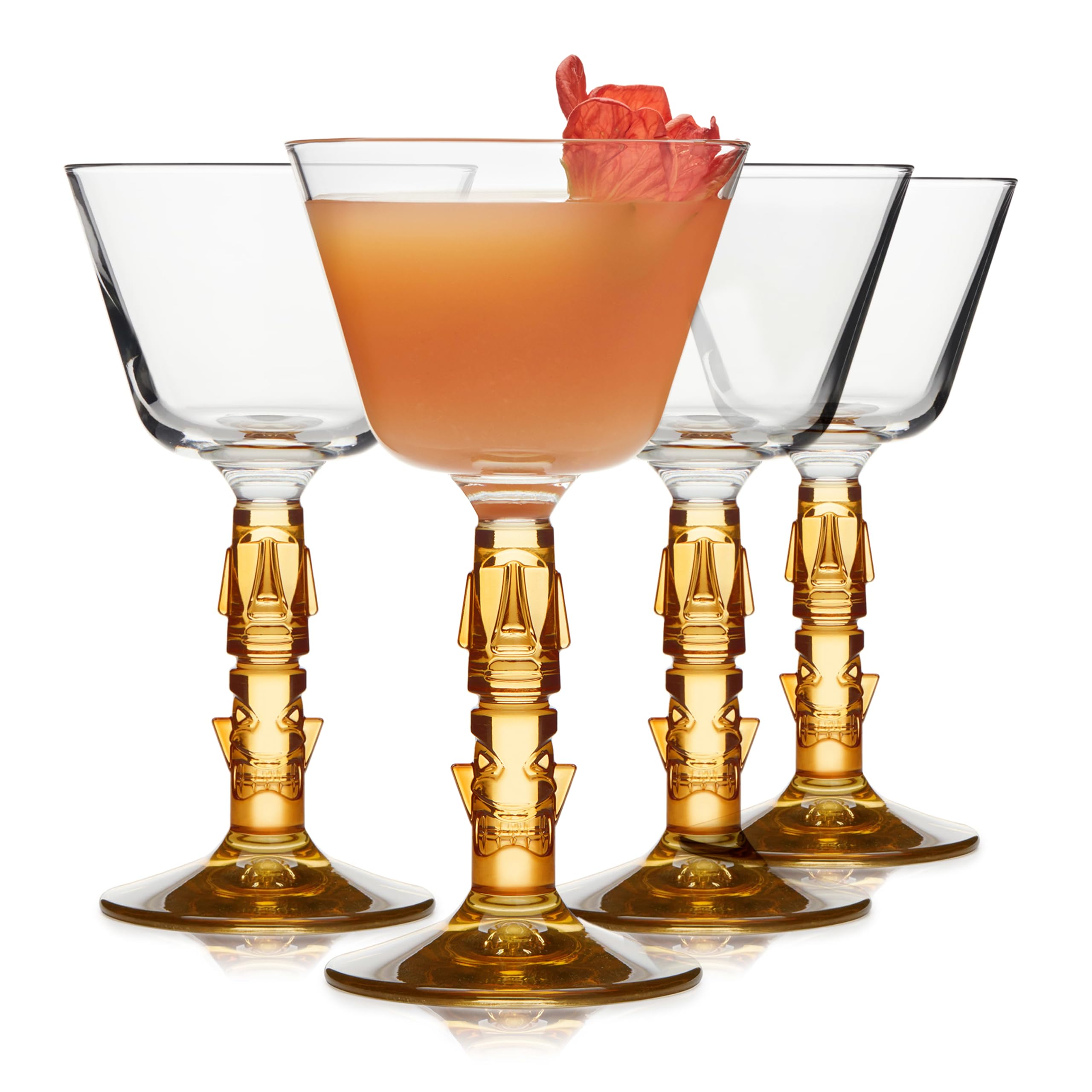 Libbey Tiki Mai Tai Glasses Set of 4