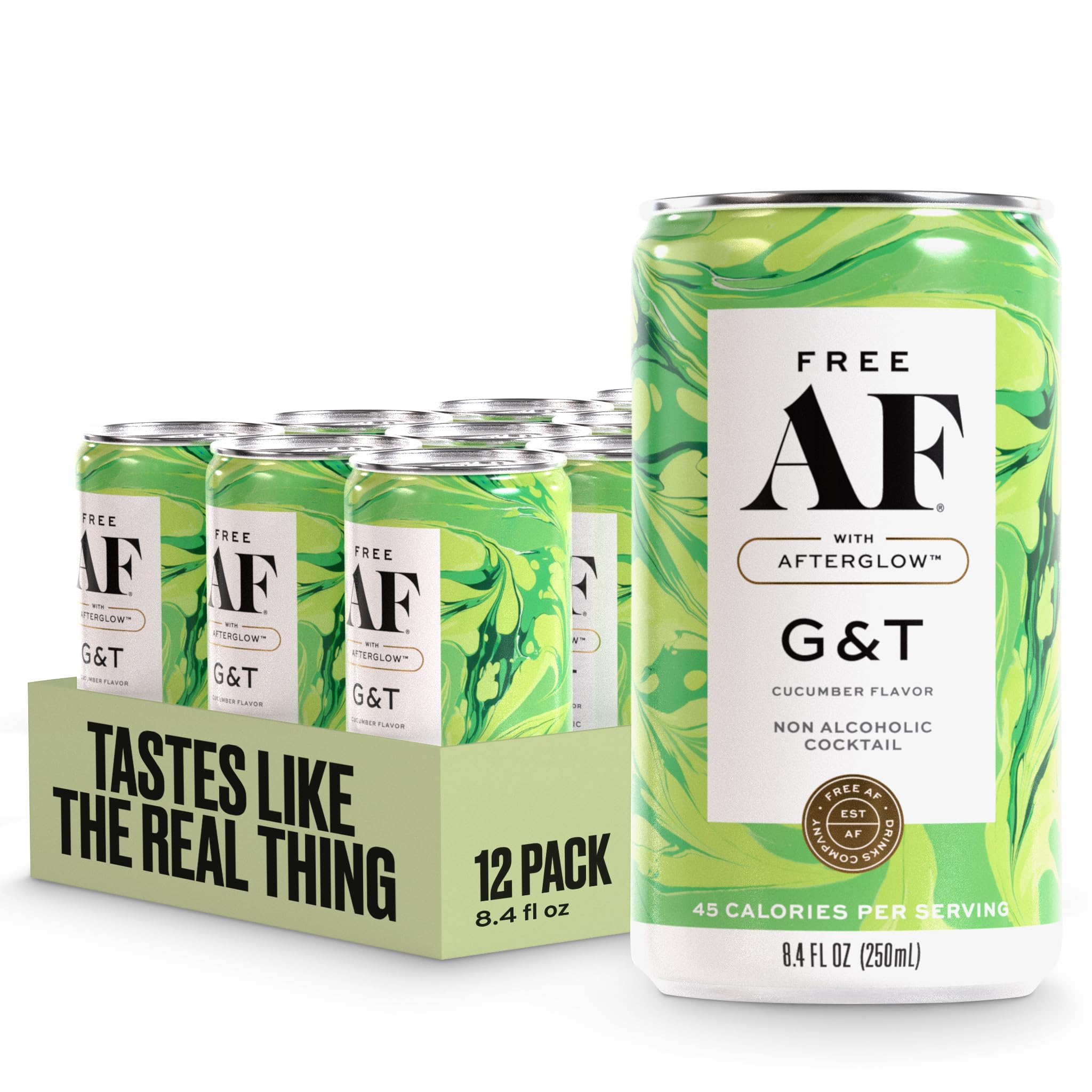 FREE AF Non-Alcoholic Drinks Cucumber G&T