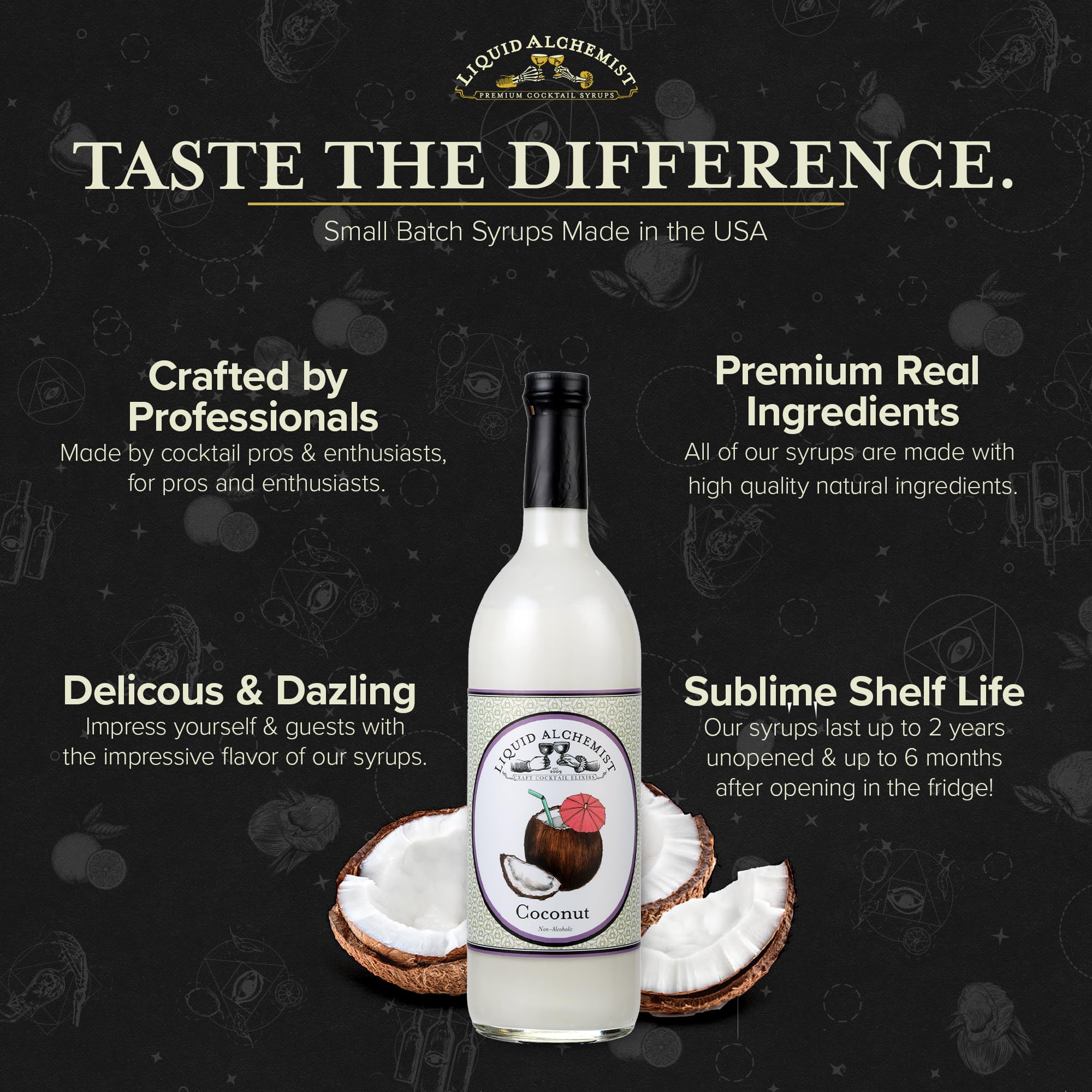 Liquid Alchemist Coconut Syrup for Drinks