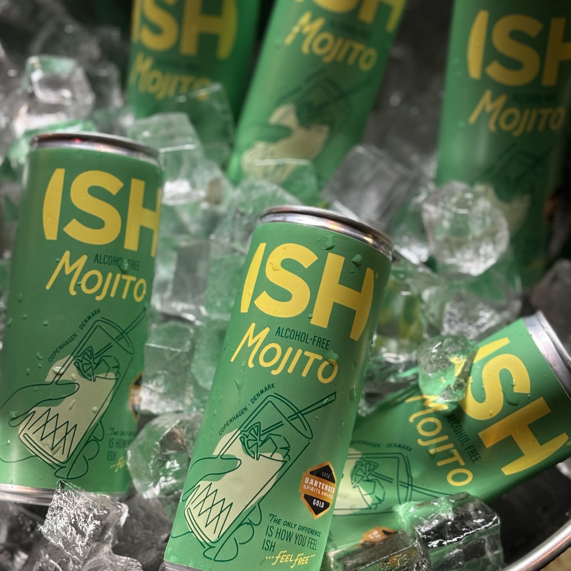 ISH Mojito, Non Alcoholic Canned Cocktail