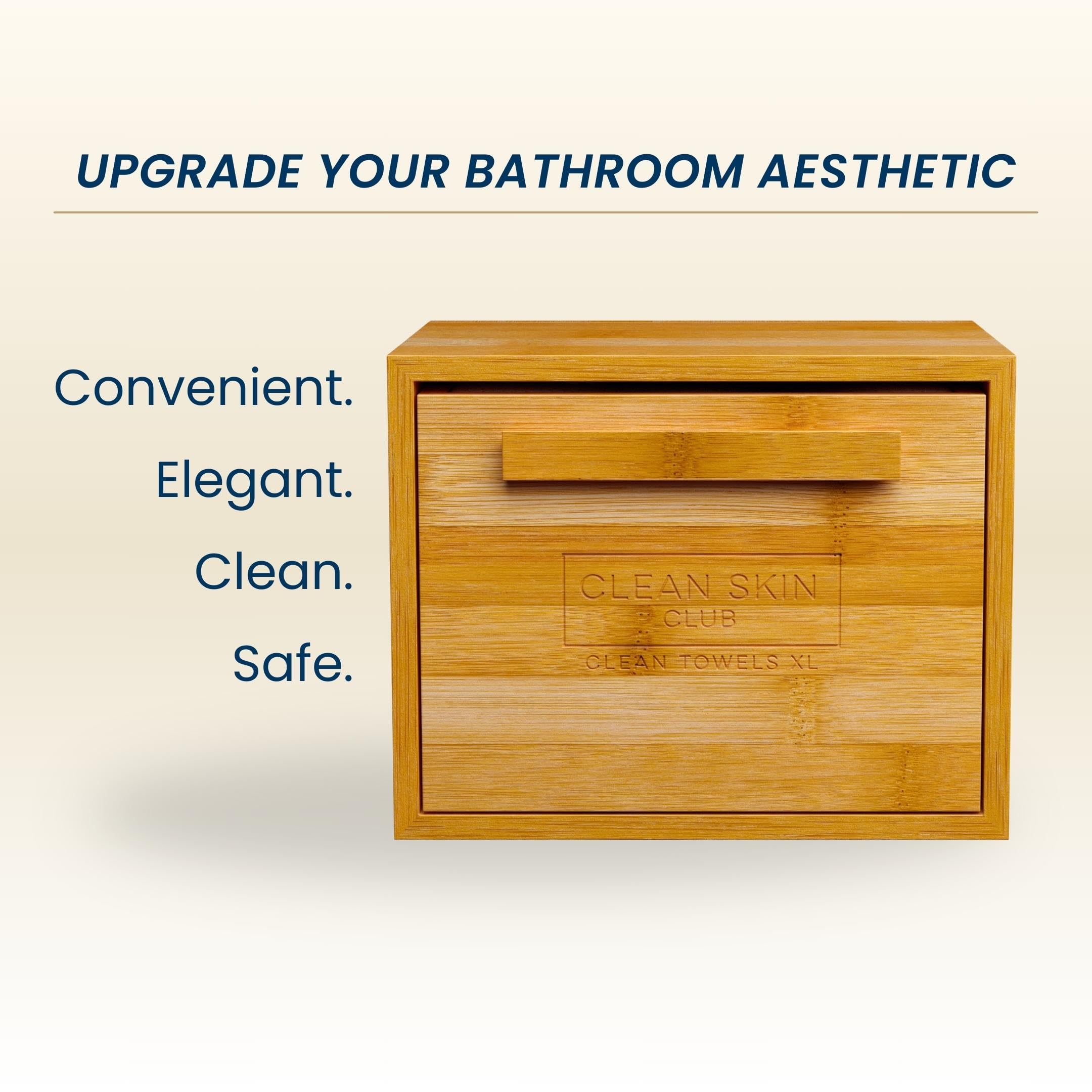 Clean Skin Club Luxe Bamboo Box with Drawer & Towels XL