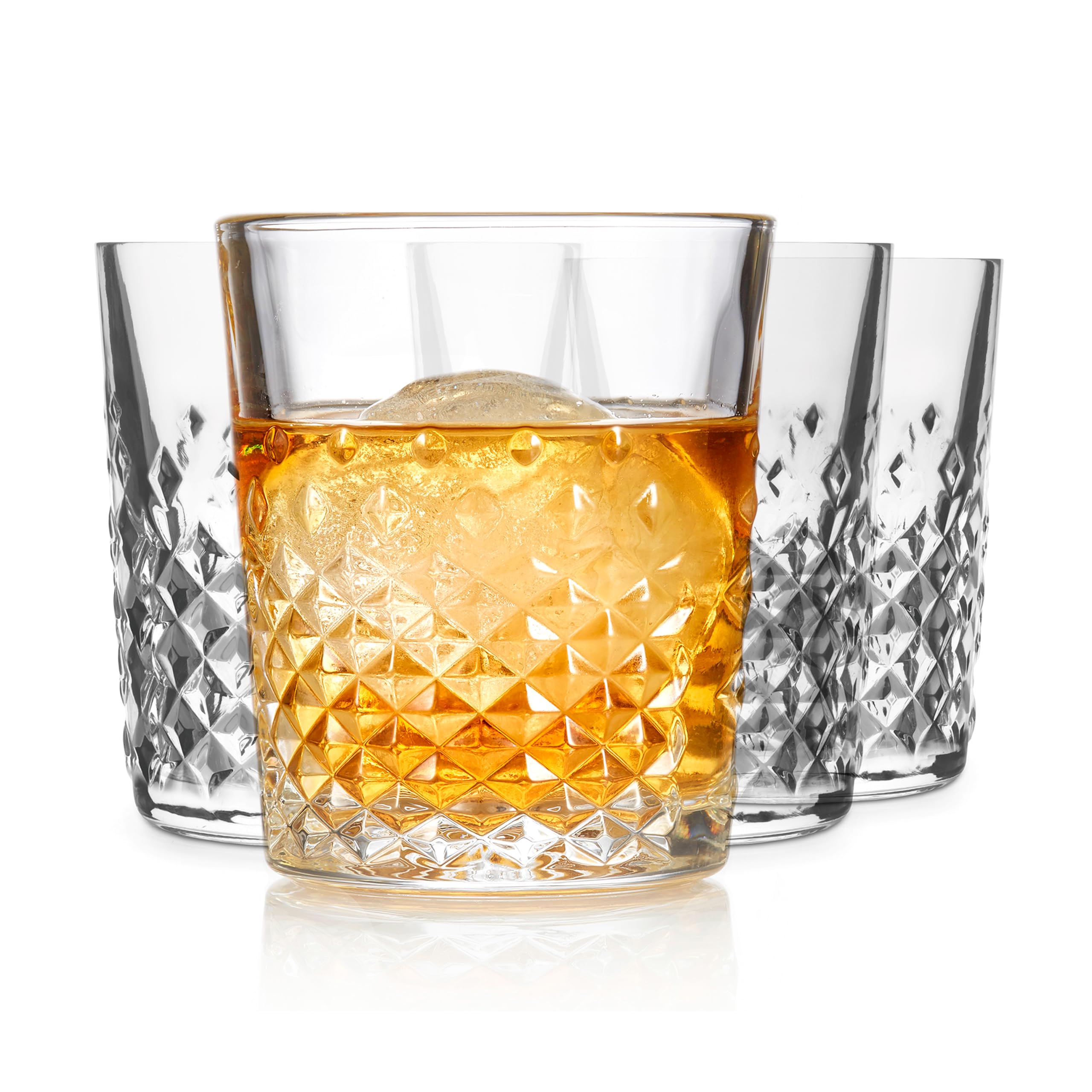 Libbey Carats Double Old Fashioned Glasses - Set of 4