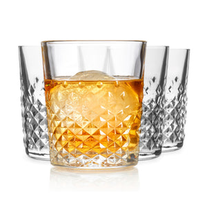 Libbey Carats Double Old Fashioned Glasses - Set of 4