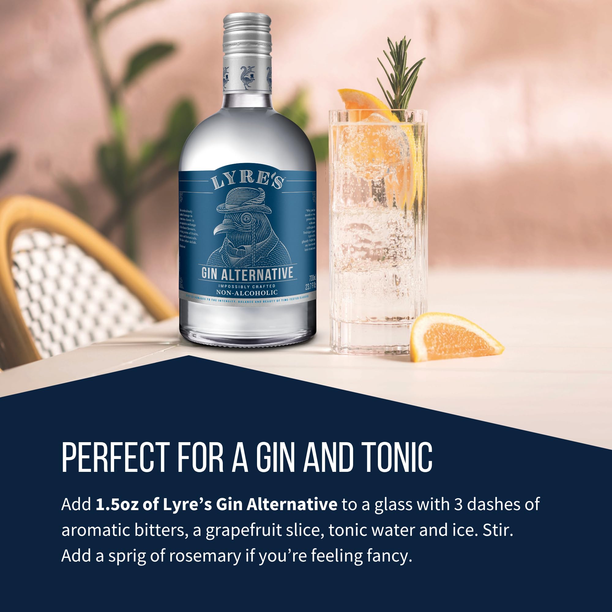 Lyre's Gin Alternative, Dry London Premium Non Alcoholic Spirits