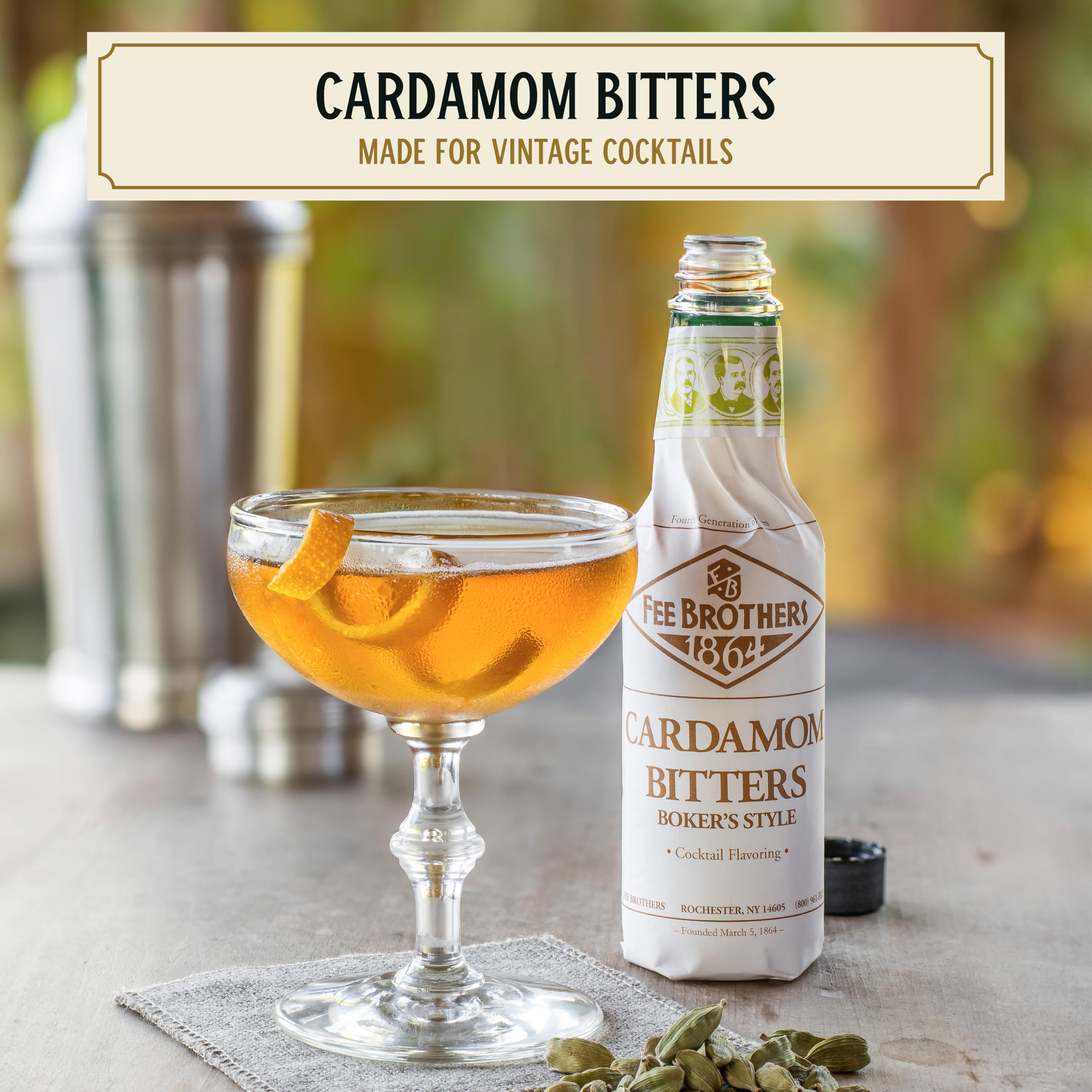Fee Brothers Cardamom Cocktail Bitters