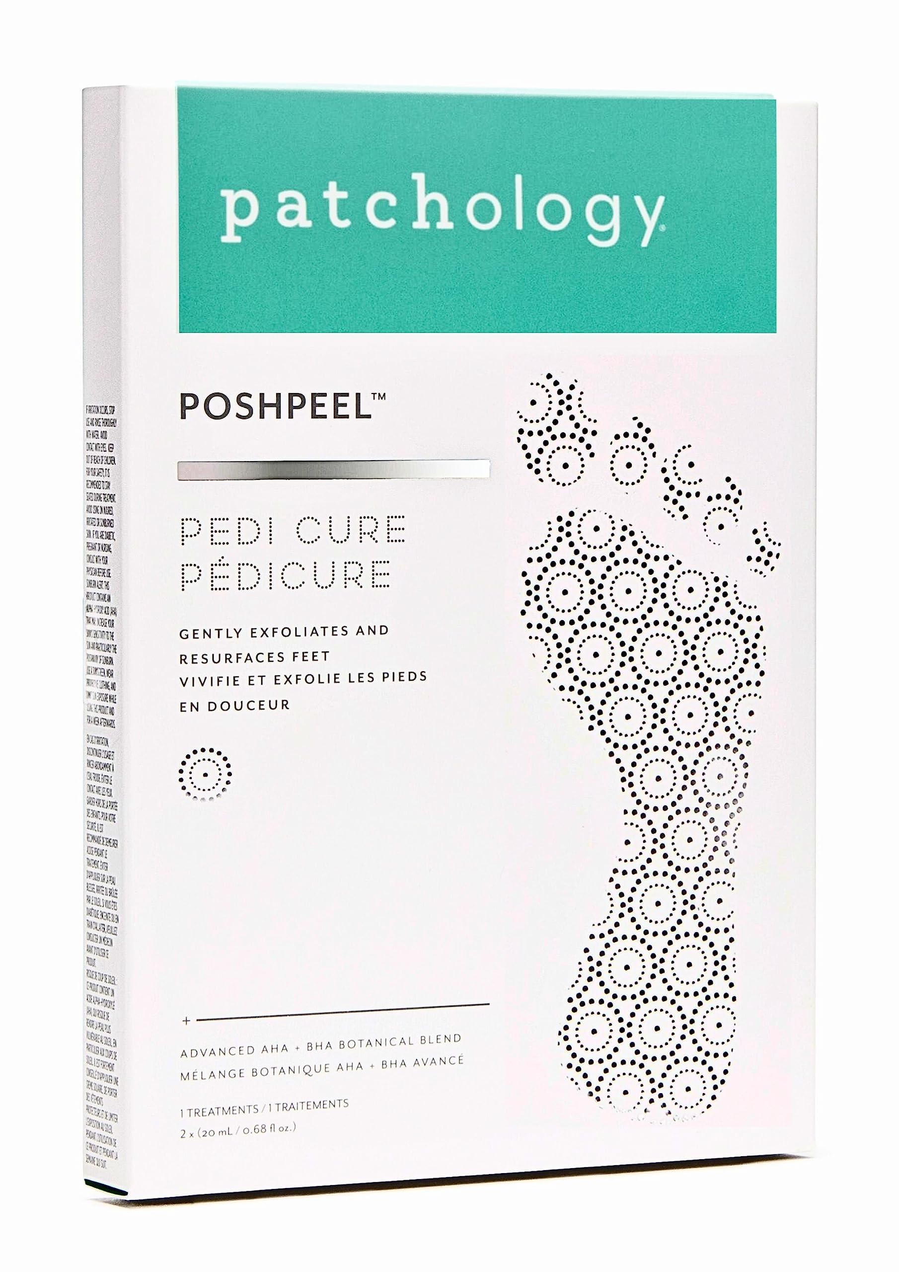 Patchology PoshPeel Pedi Cure - Foot Peel Mask Soak Treatment