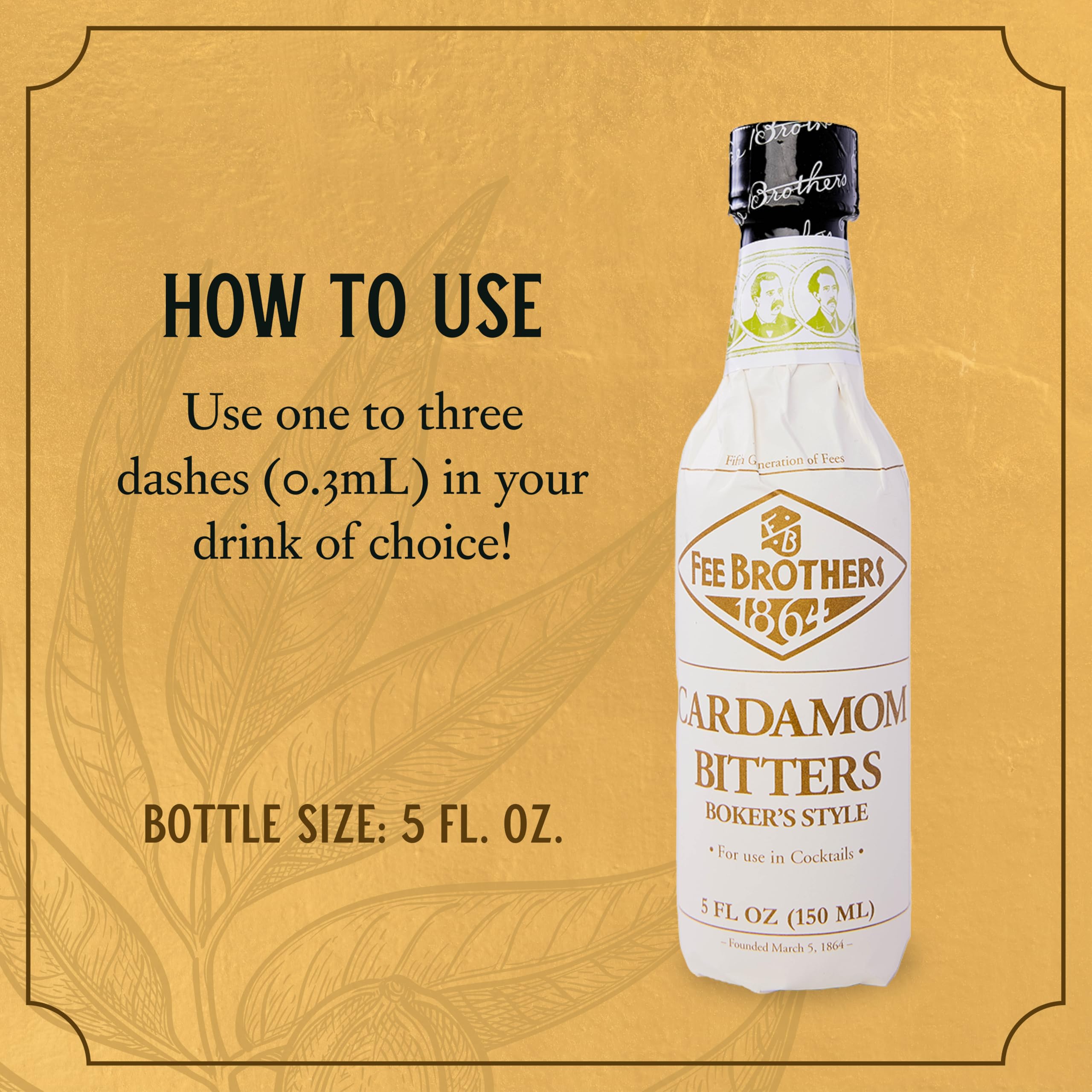 Fee Brothers Cardamom Cocktail Bitters