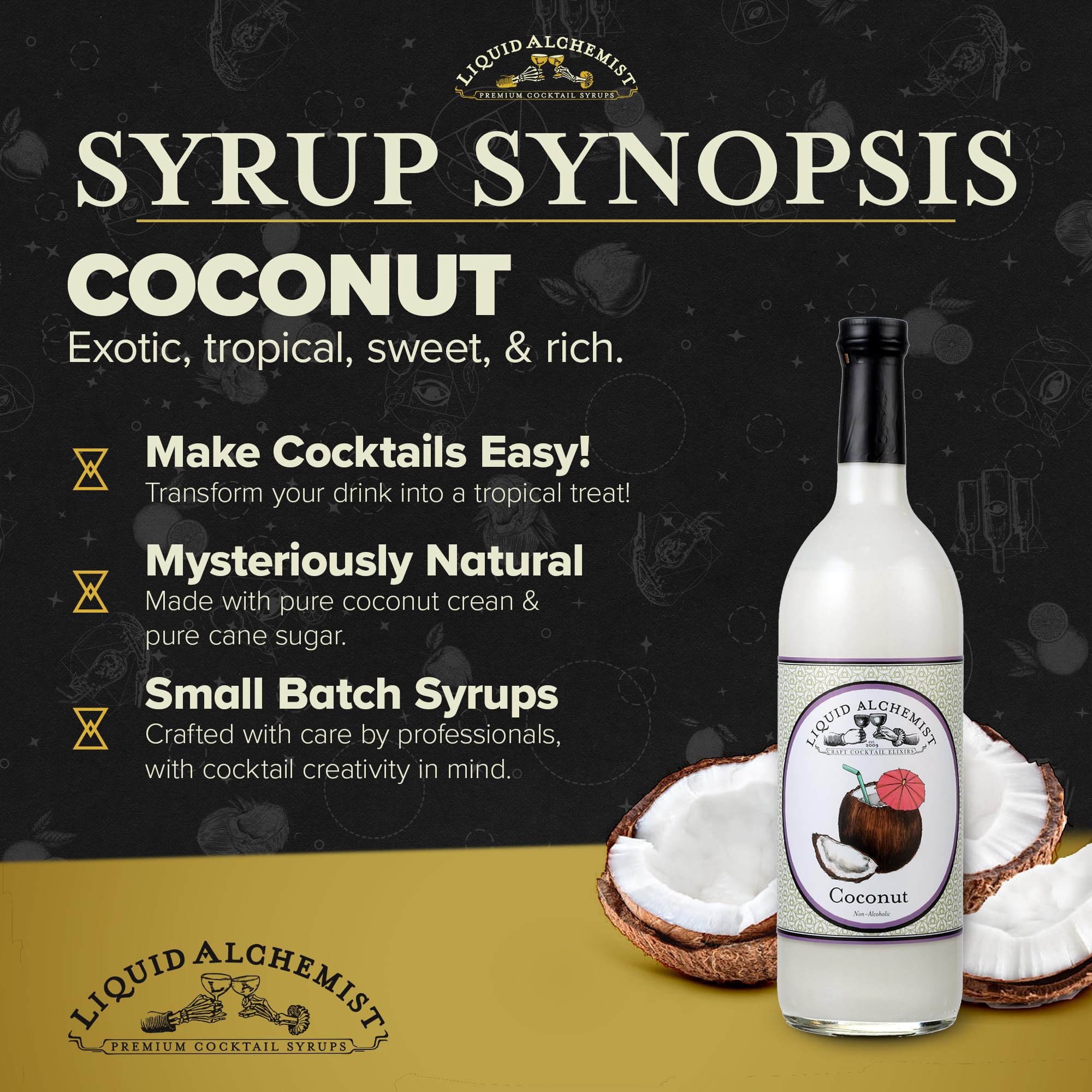 Liquid Alchemist Coconut Syrup for Drinks