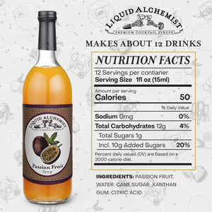 Liquid Alchemist Passion Fruit Syrup for Cocktails