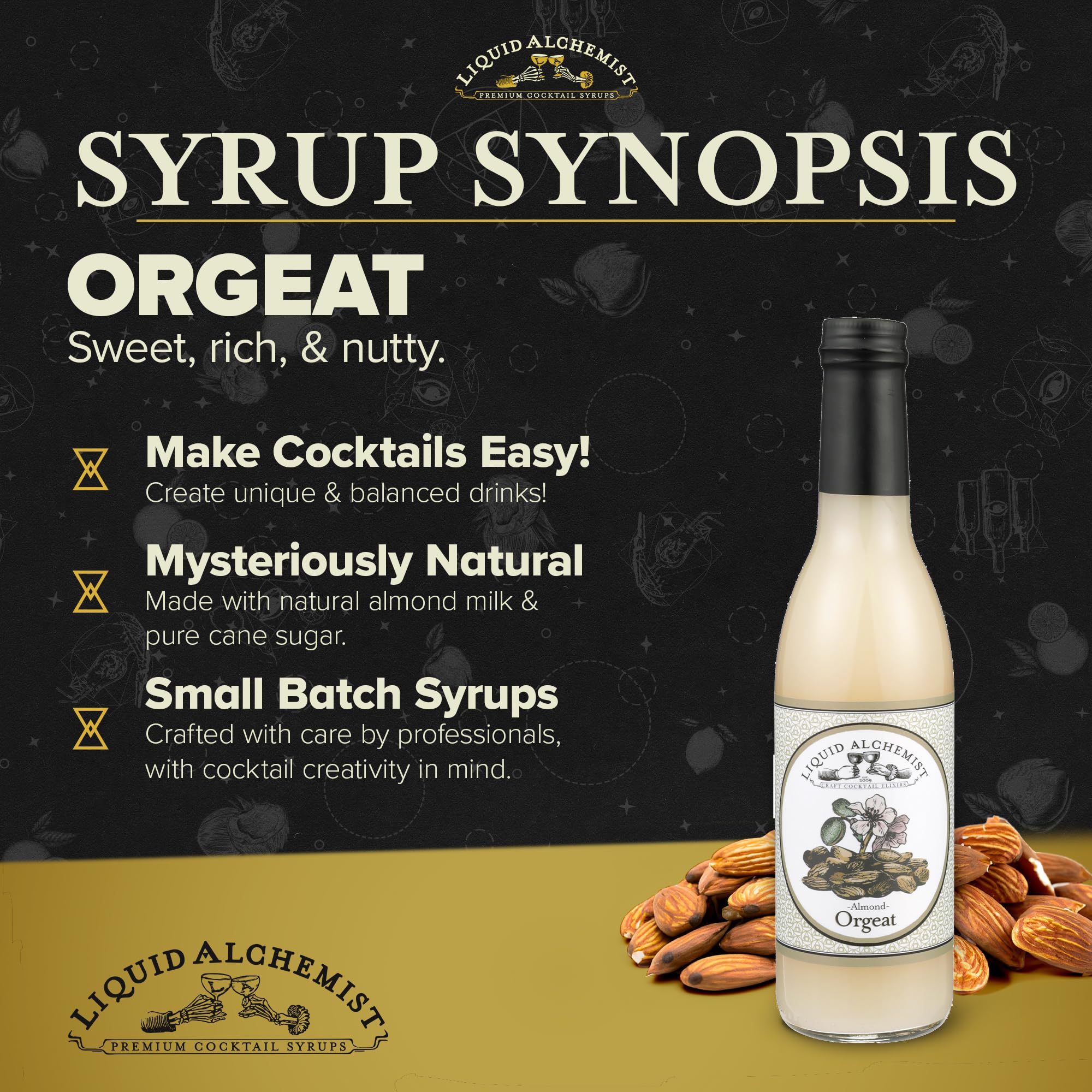 Liquid Alchemist Orgeat Syrup for Cocktails