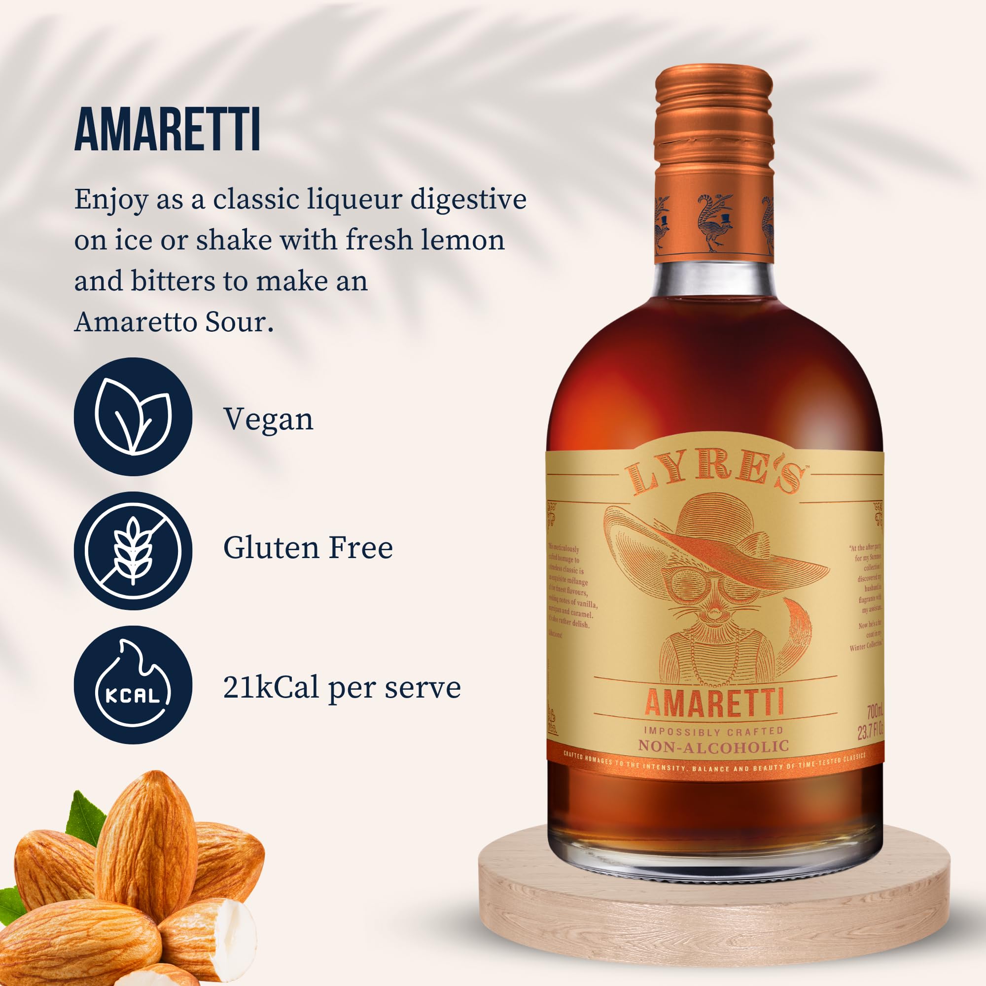 Lyre's Amaretti - Non-Alcoholic Spirits | Amaretto Style