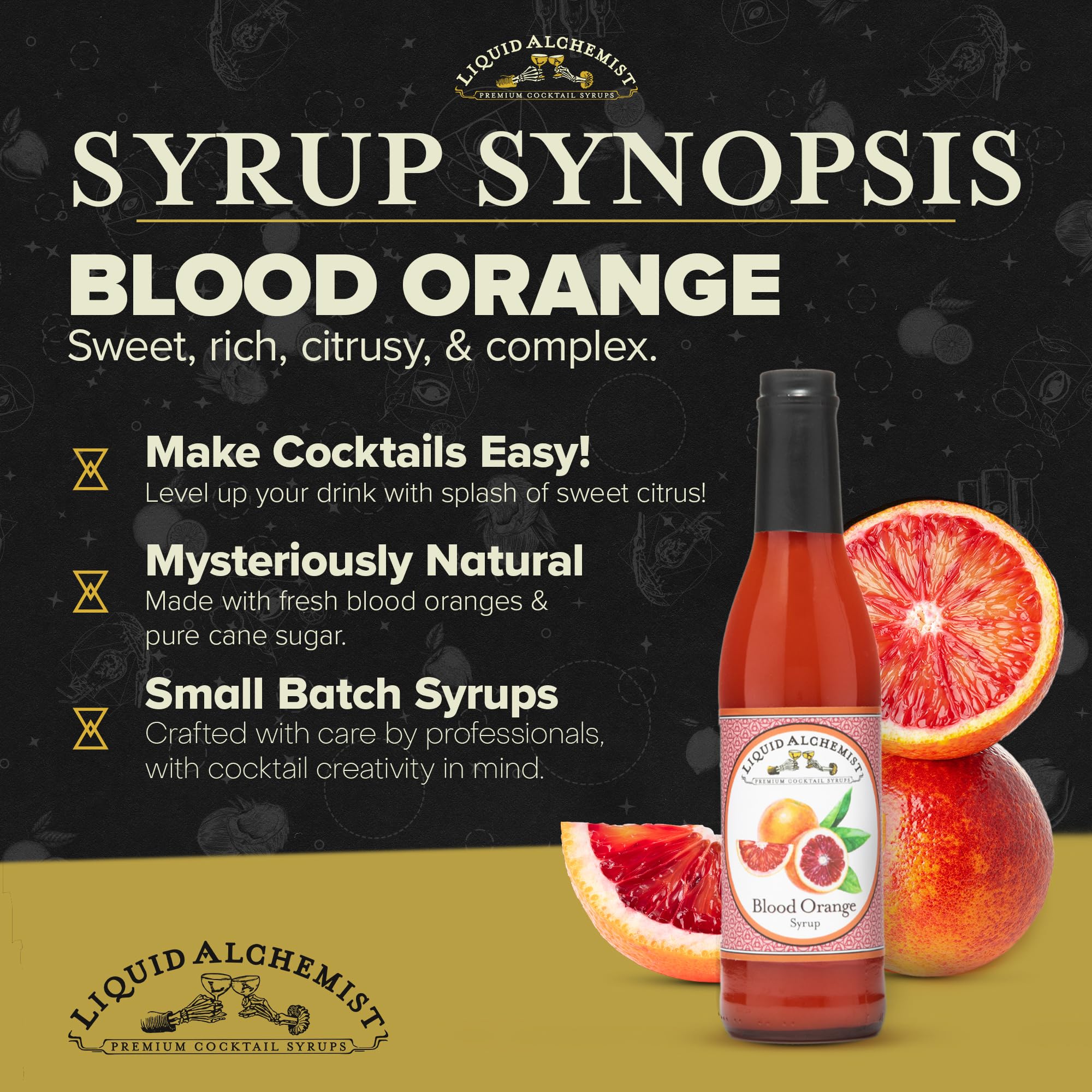 Liquid Alchemist Blood Orange Syrup for Cocktails