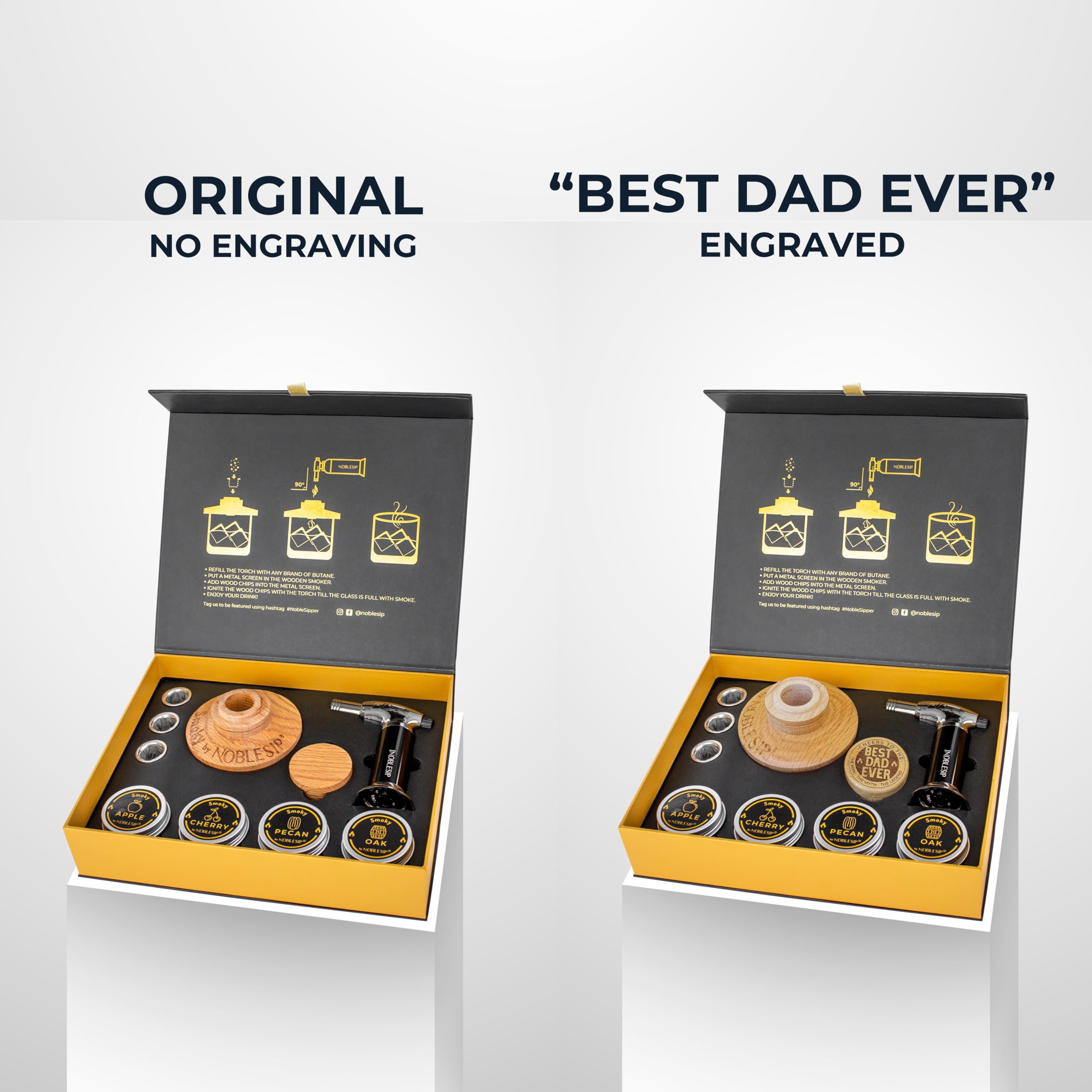 Old Fashioned Whiskey Smoker 𝗣𝗥𝗘𝗠𝗜𝗨𝗠 Kit - Smoky by NOBLESIP