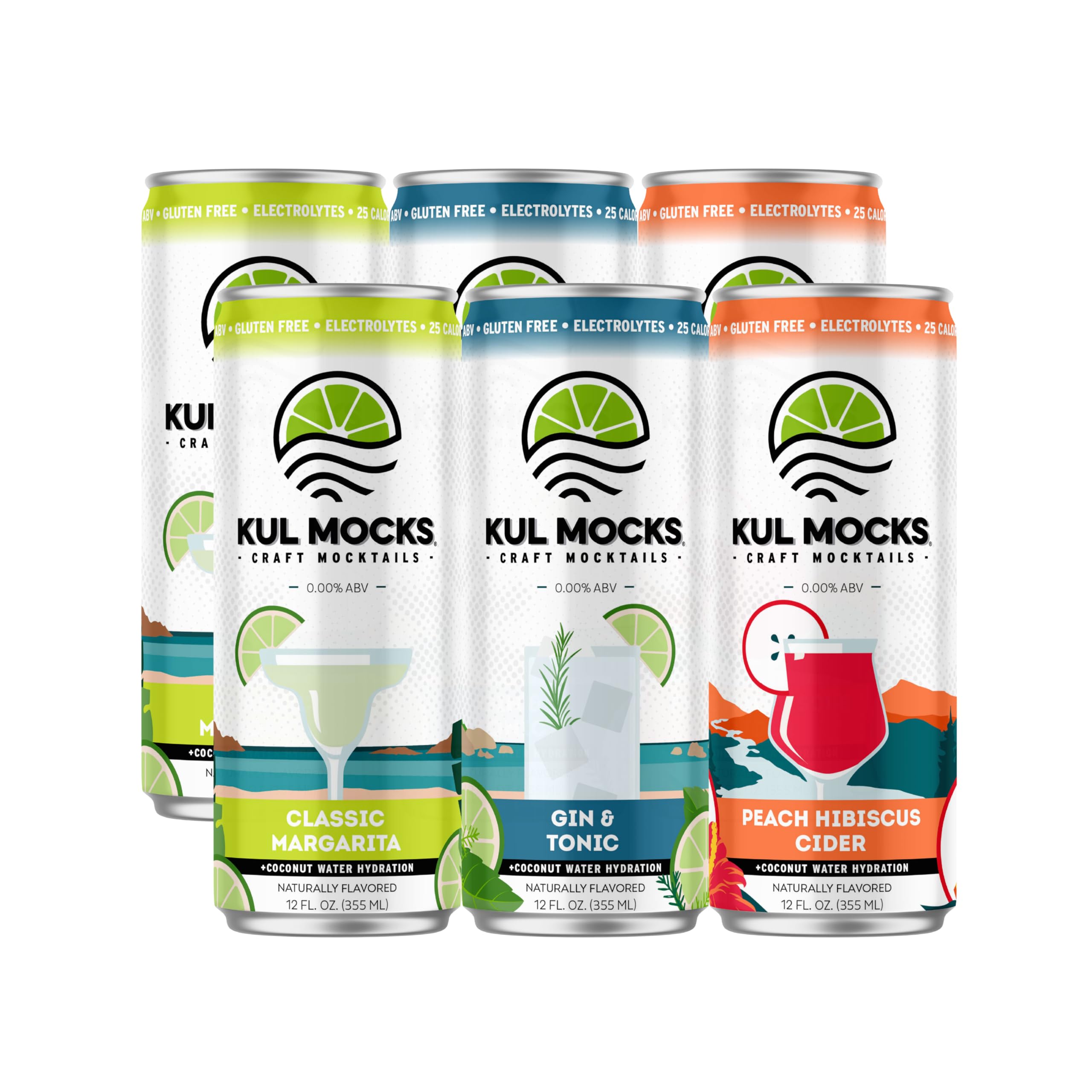 KUL MOCKS - Craft Mocktails Adventure Collection - Variety Pack (6pk)