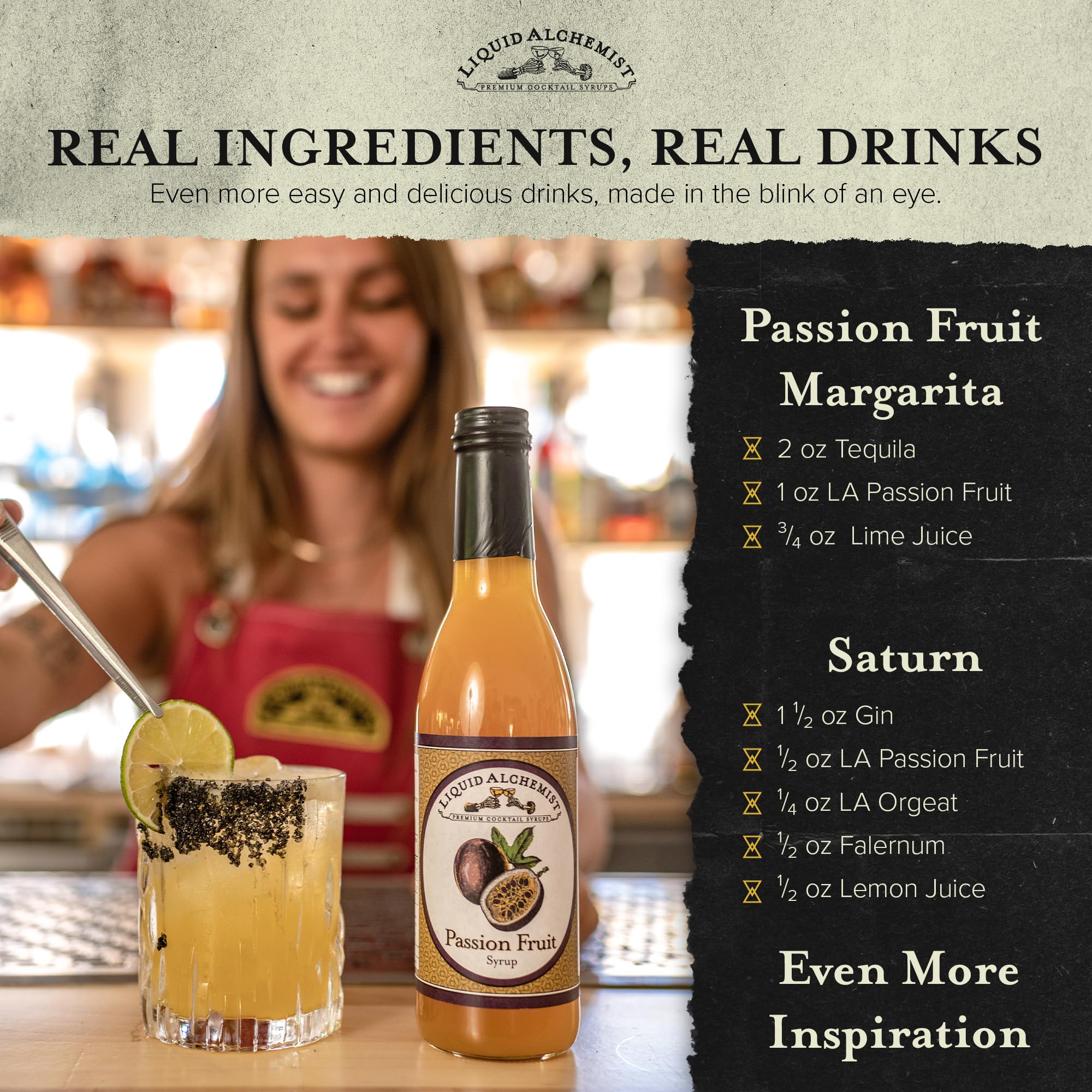 Liquid Alchemist Passion Fruit Syrup for Cocktails