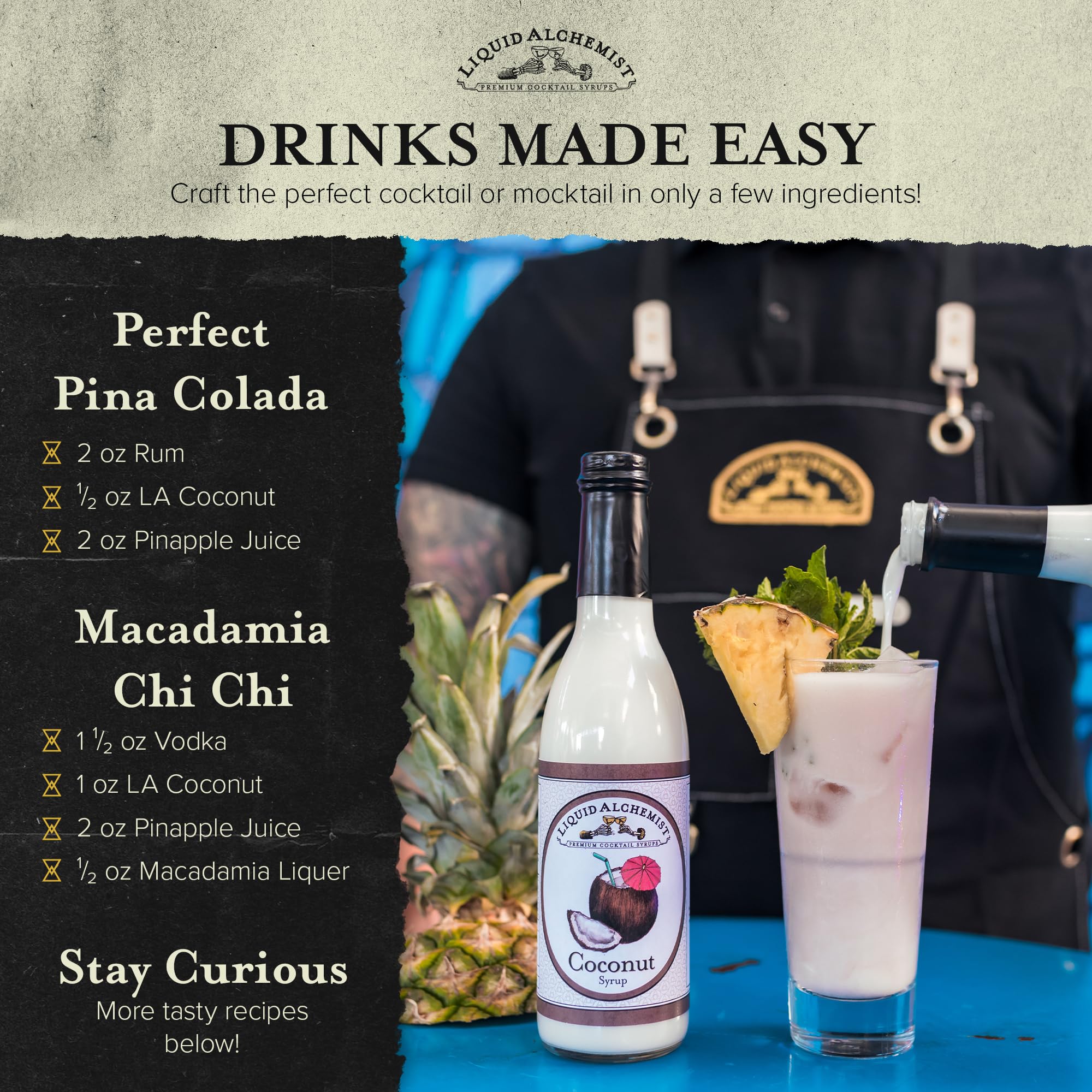 Liquid Alchemist Coconut Syrup for Drinks