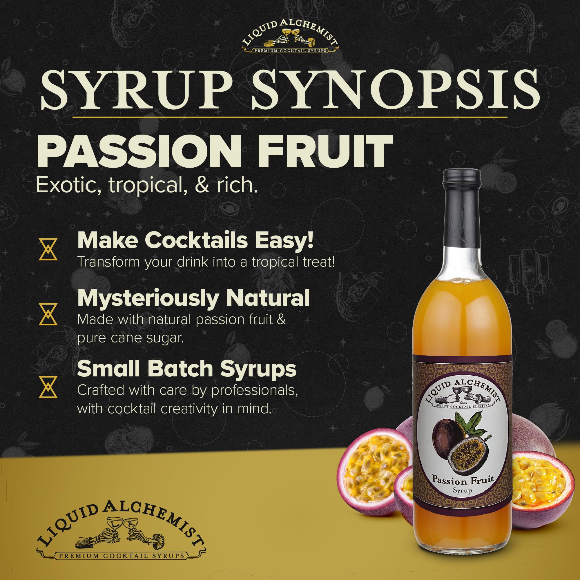Liquid Alchemist Passion Fruit Syrup for Cocktails