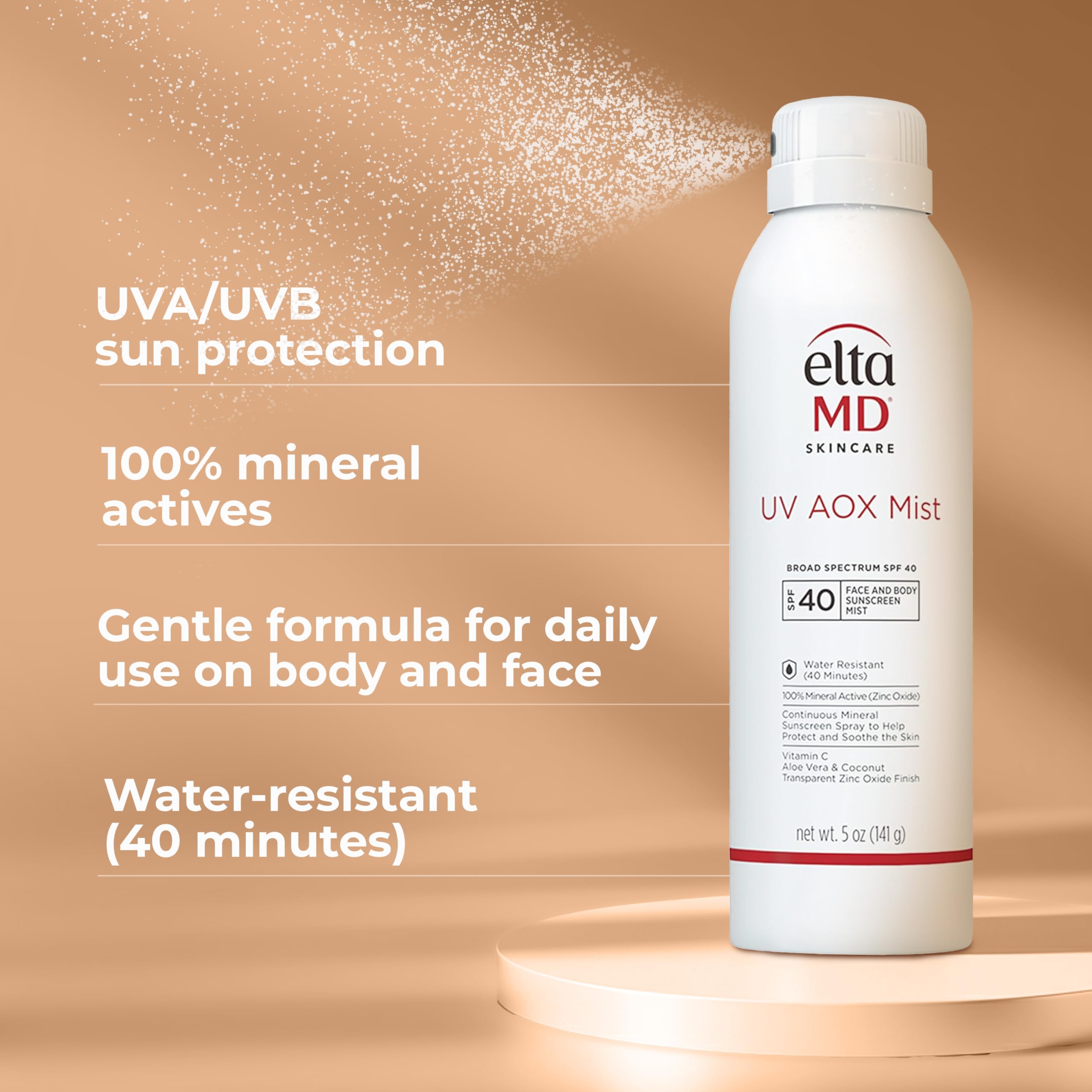 EltaMD UV AOX Mist Mineral Sunscreen Spray SPF 40