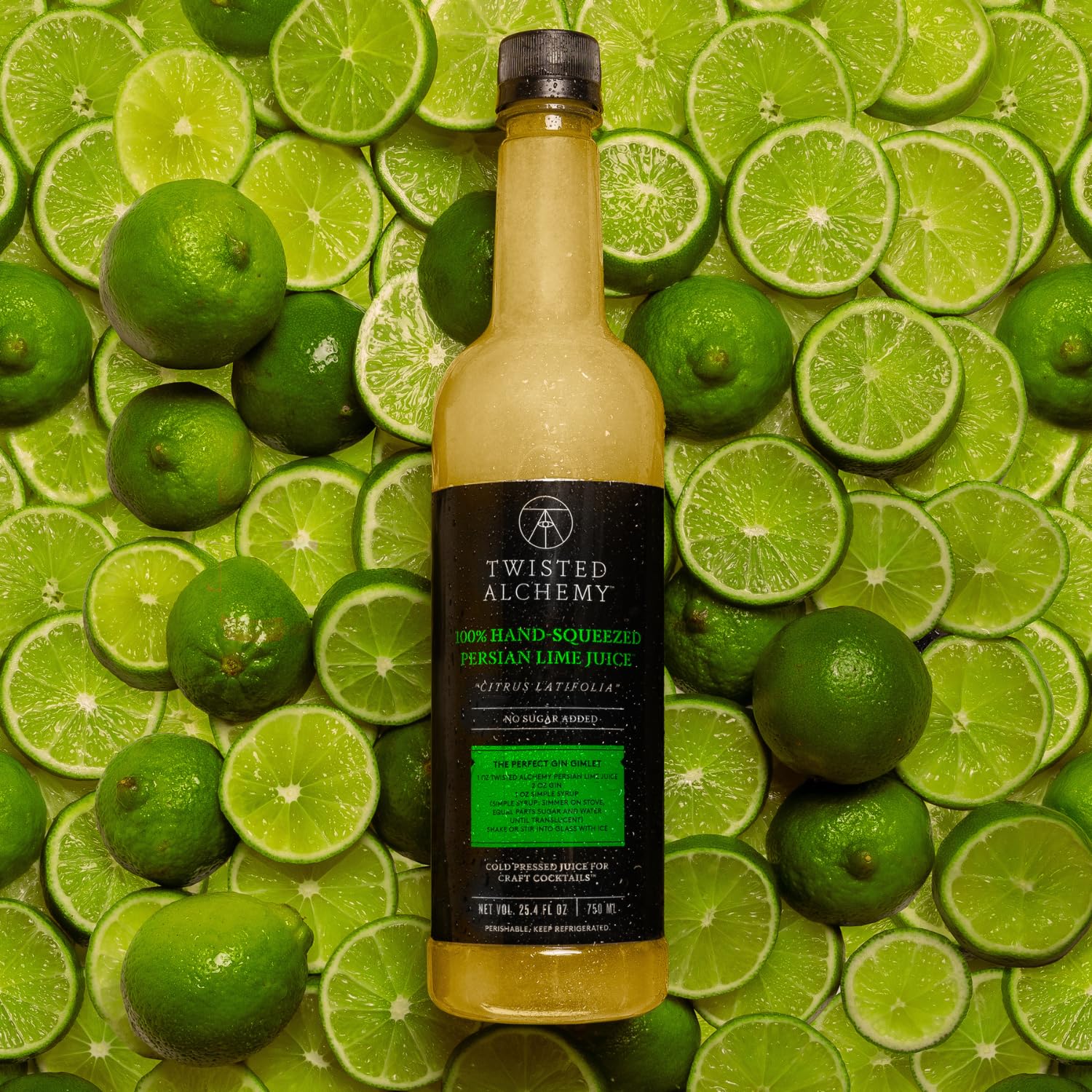 Twisted Alchemy Cold Pressed Fresh Lime Juice For Craft Cocktails