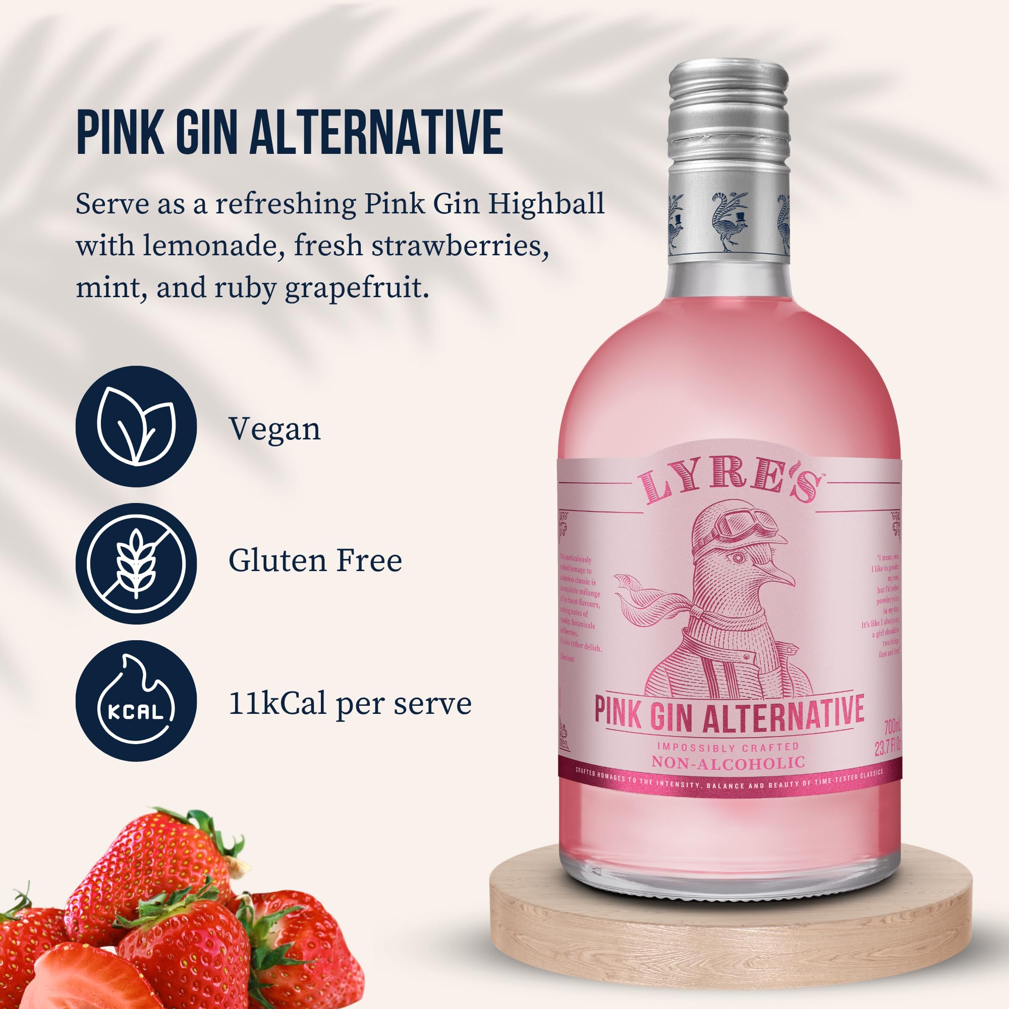 Lyre's Pink London Premium Non Alcoholic Spirits