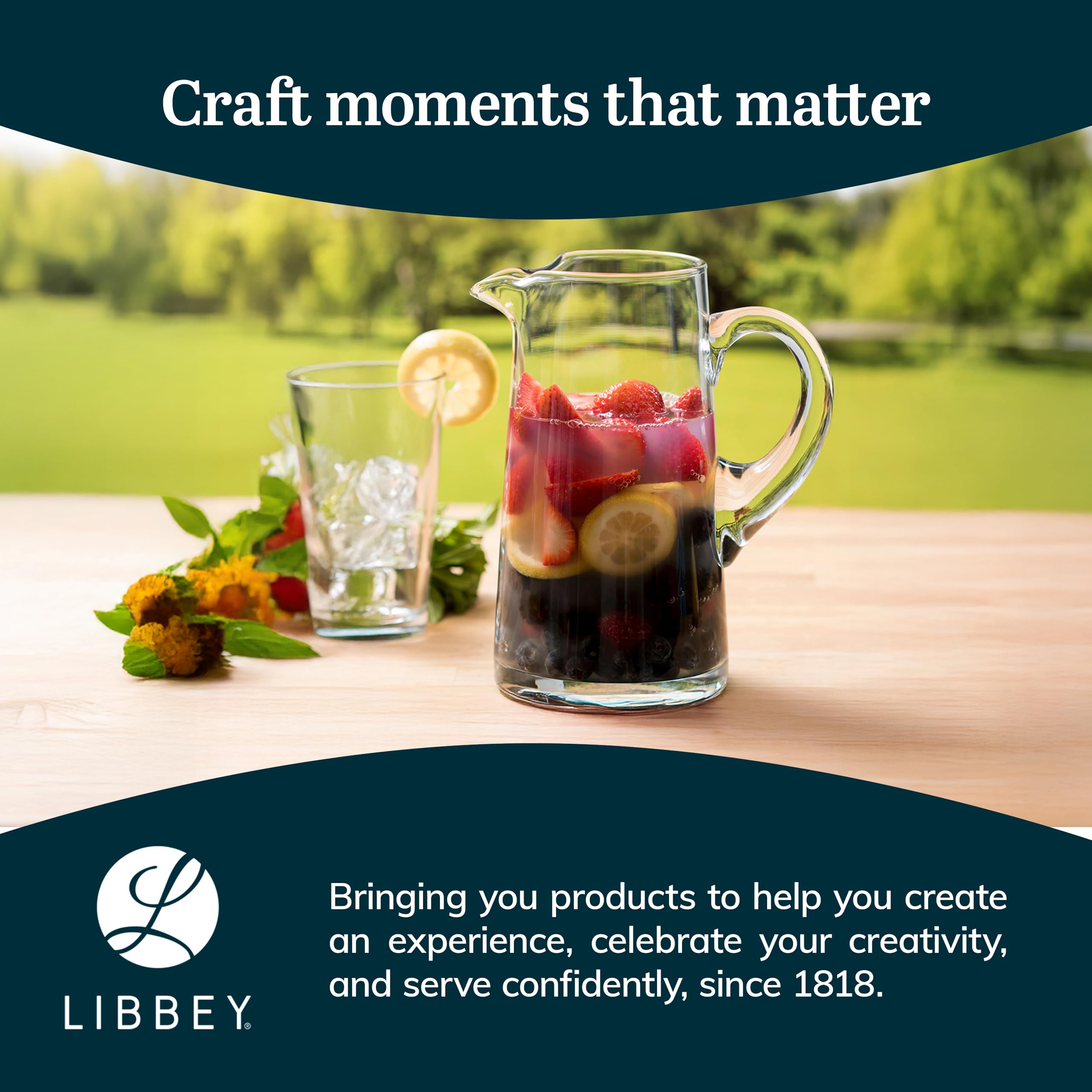 Libbey Cantina Glass Pitcher in Gift Box