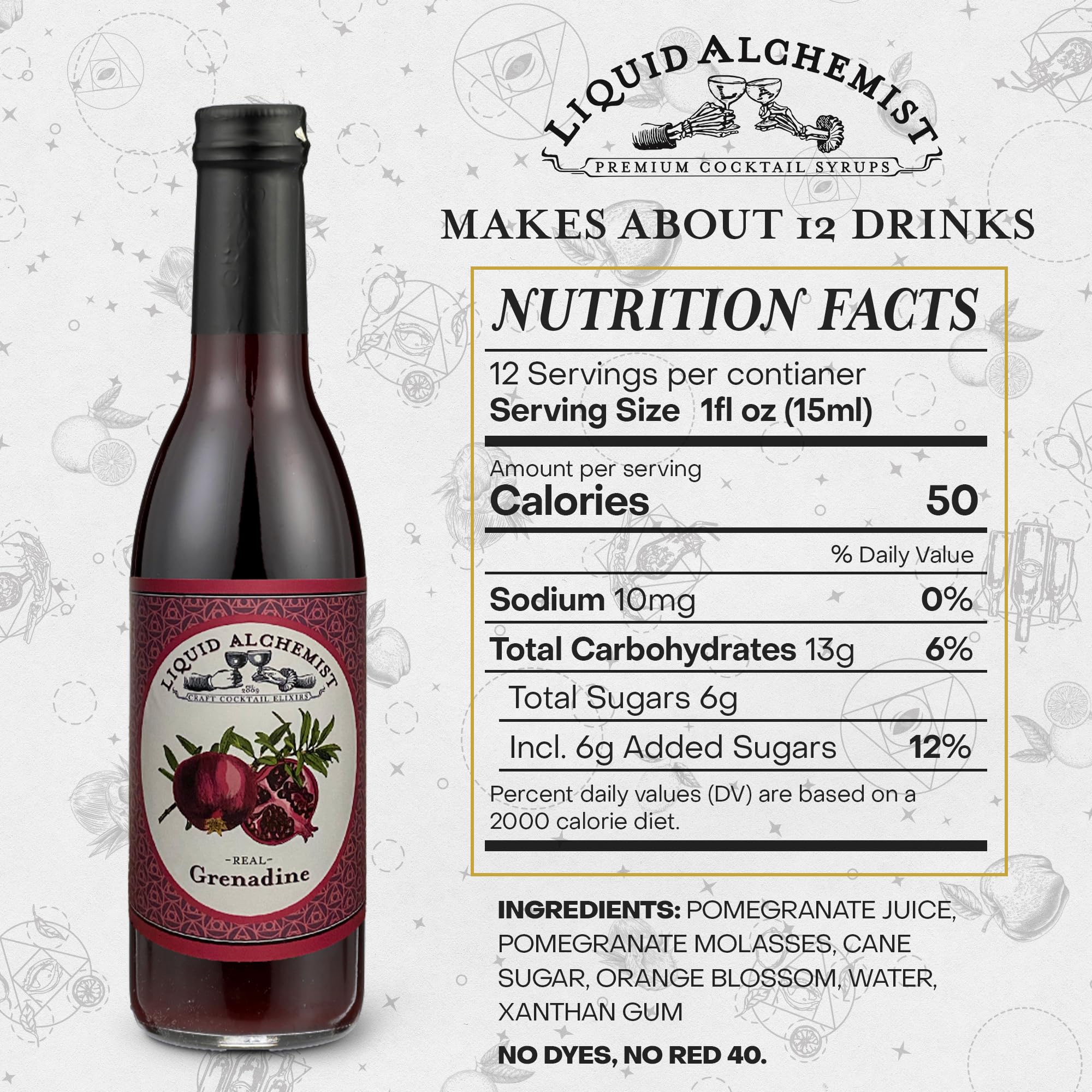 Liquid Alchemist Grenadine Syrup for Cocktails