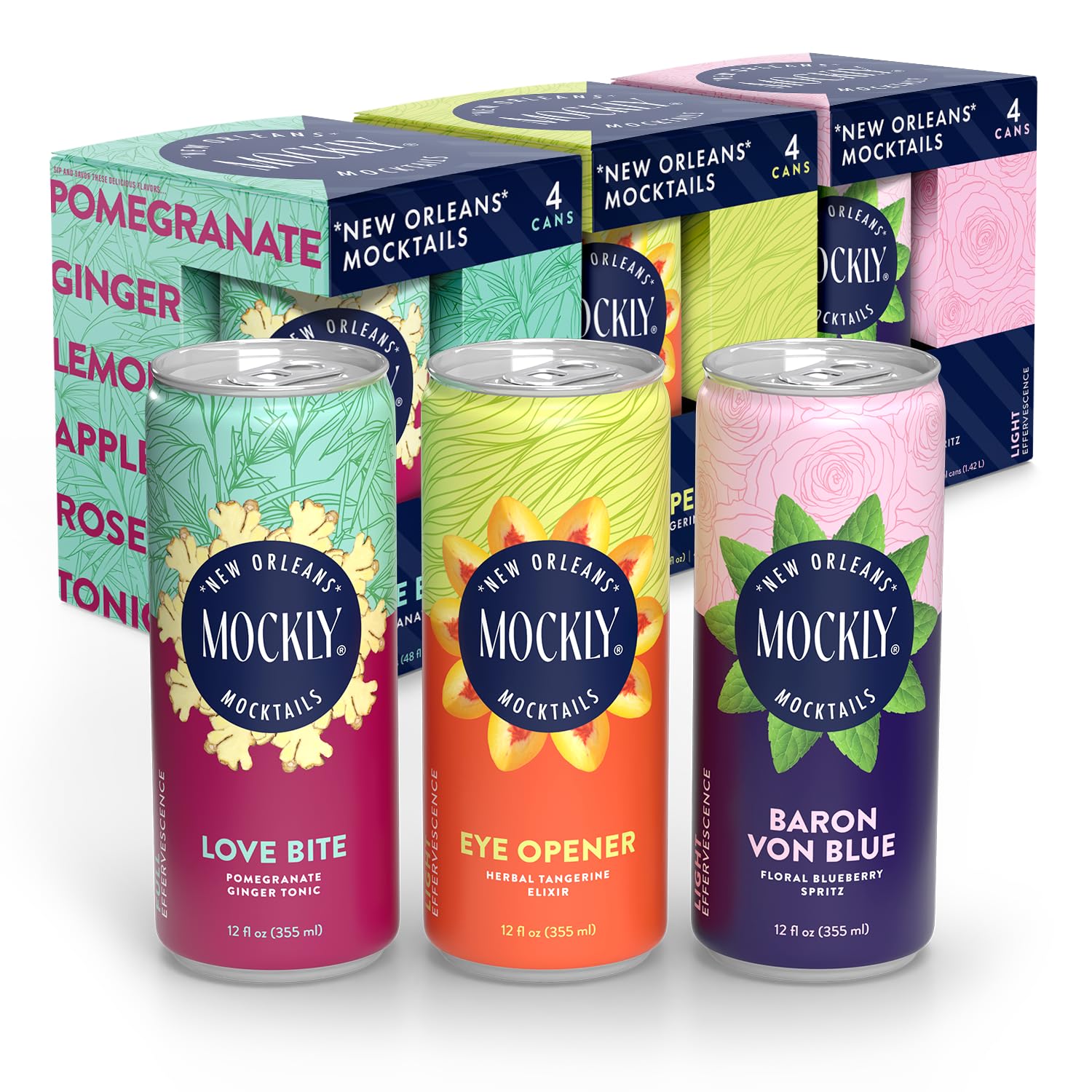 Mockly Booze-Free Cocktail 4-Pack Parent (Variety 12 Pack)