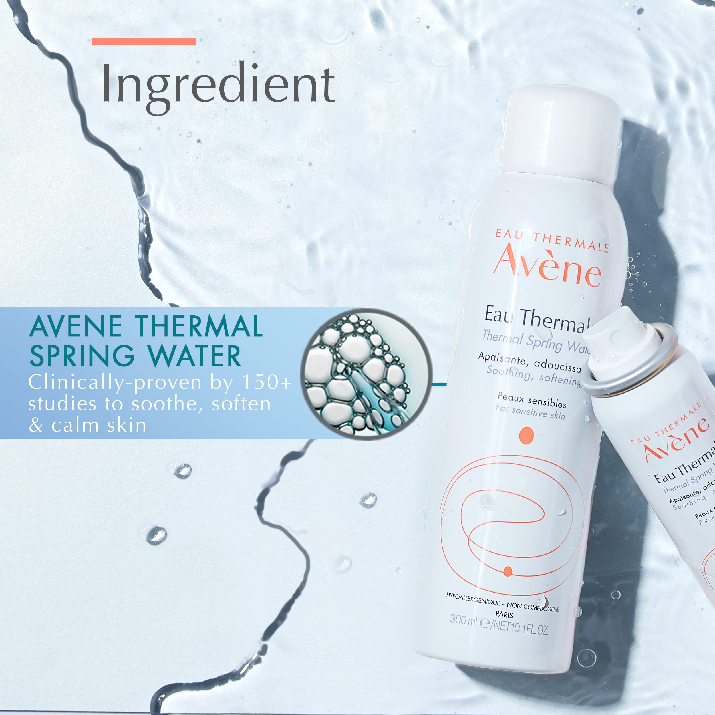 Avène Thermal Spring Water, Soothing Calming Facial Mist Spray Duo
