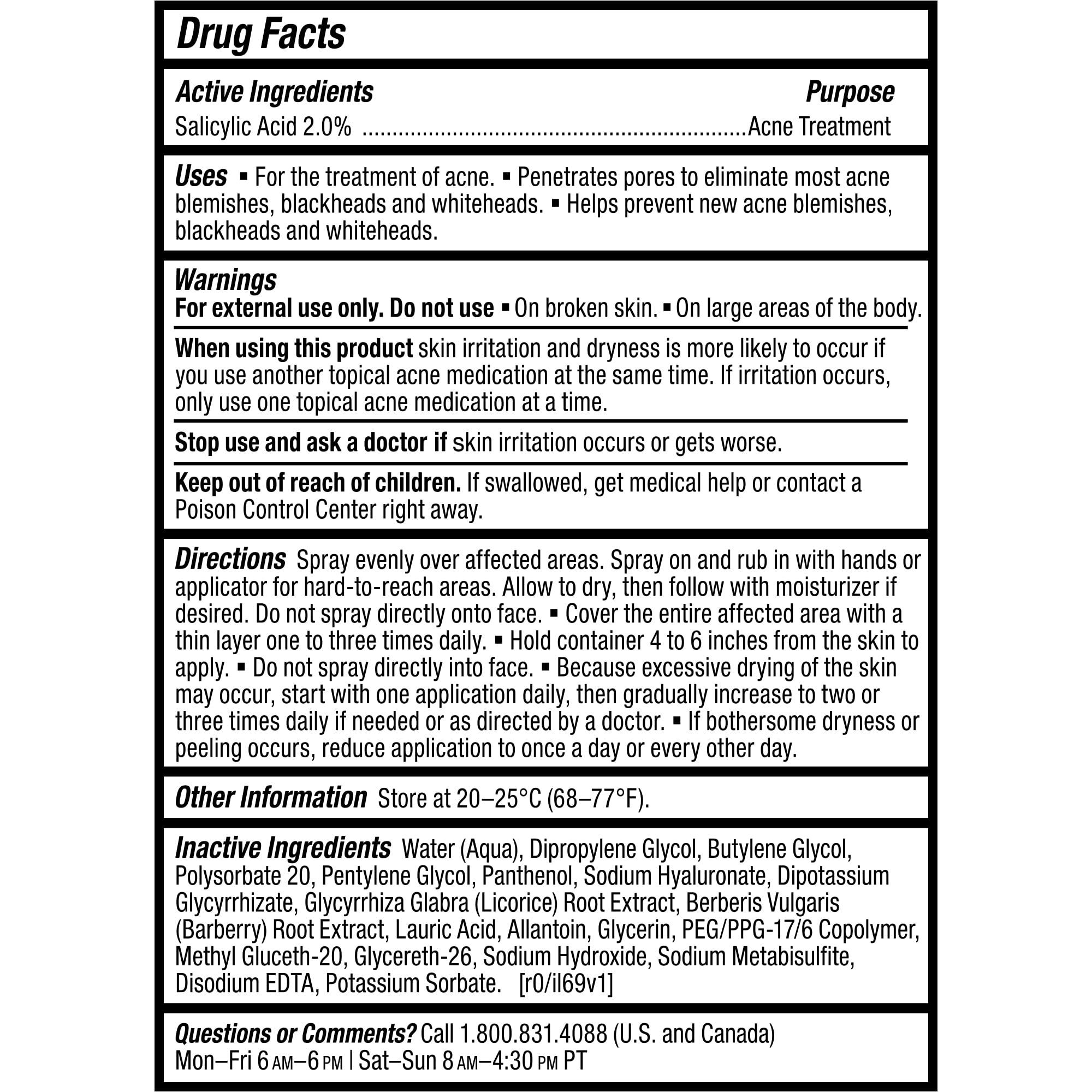 Paula's Choice CLEAR Back & Body Exfoliating Acne Spray