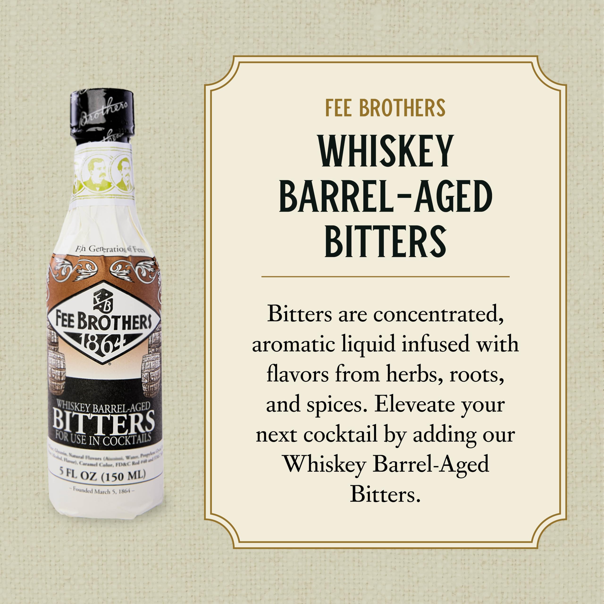 Fee Brothers Whiskey Barrel-Aged Bitters
