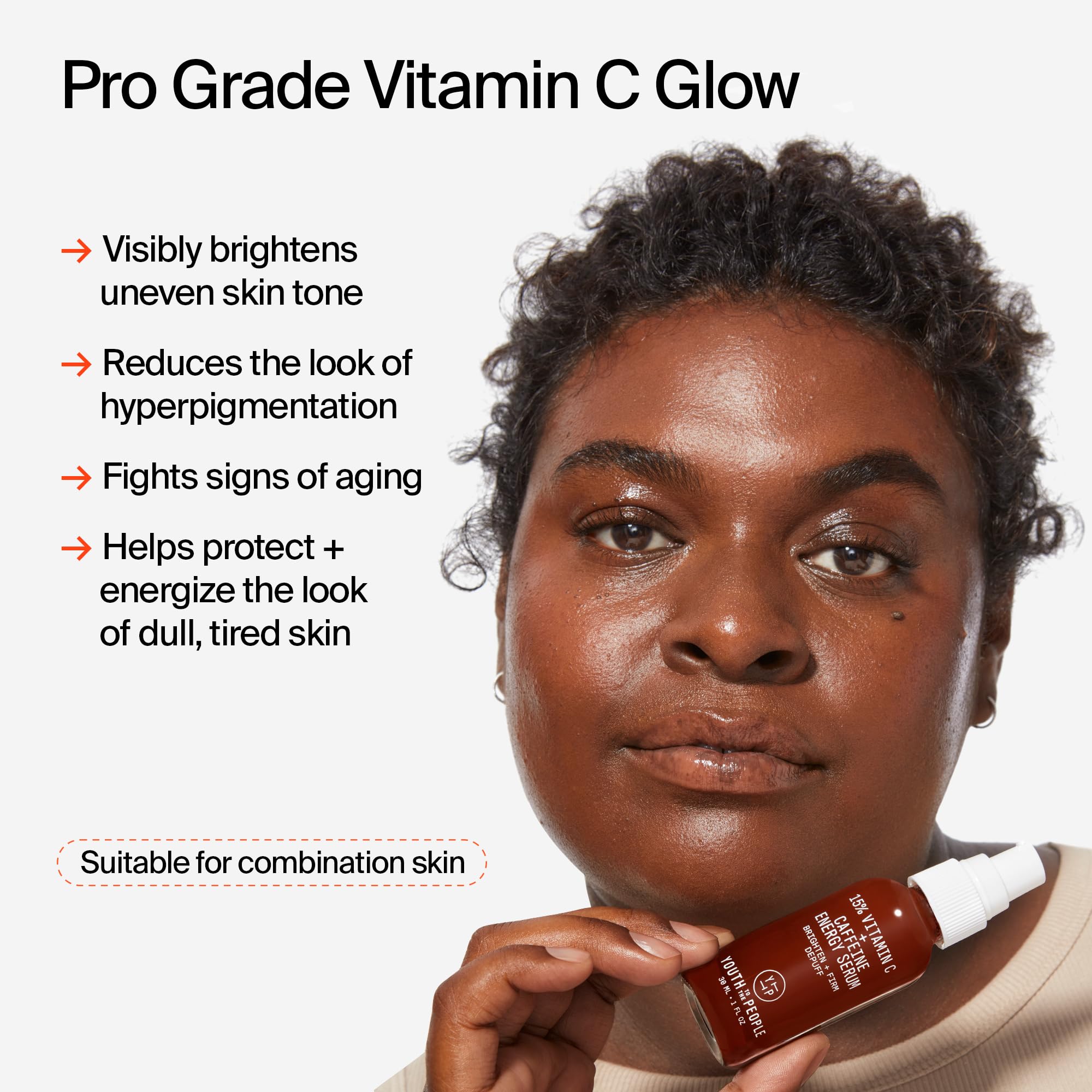 Youth To The People 15% Vitamin C + Caffeine Energy Face Serum