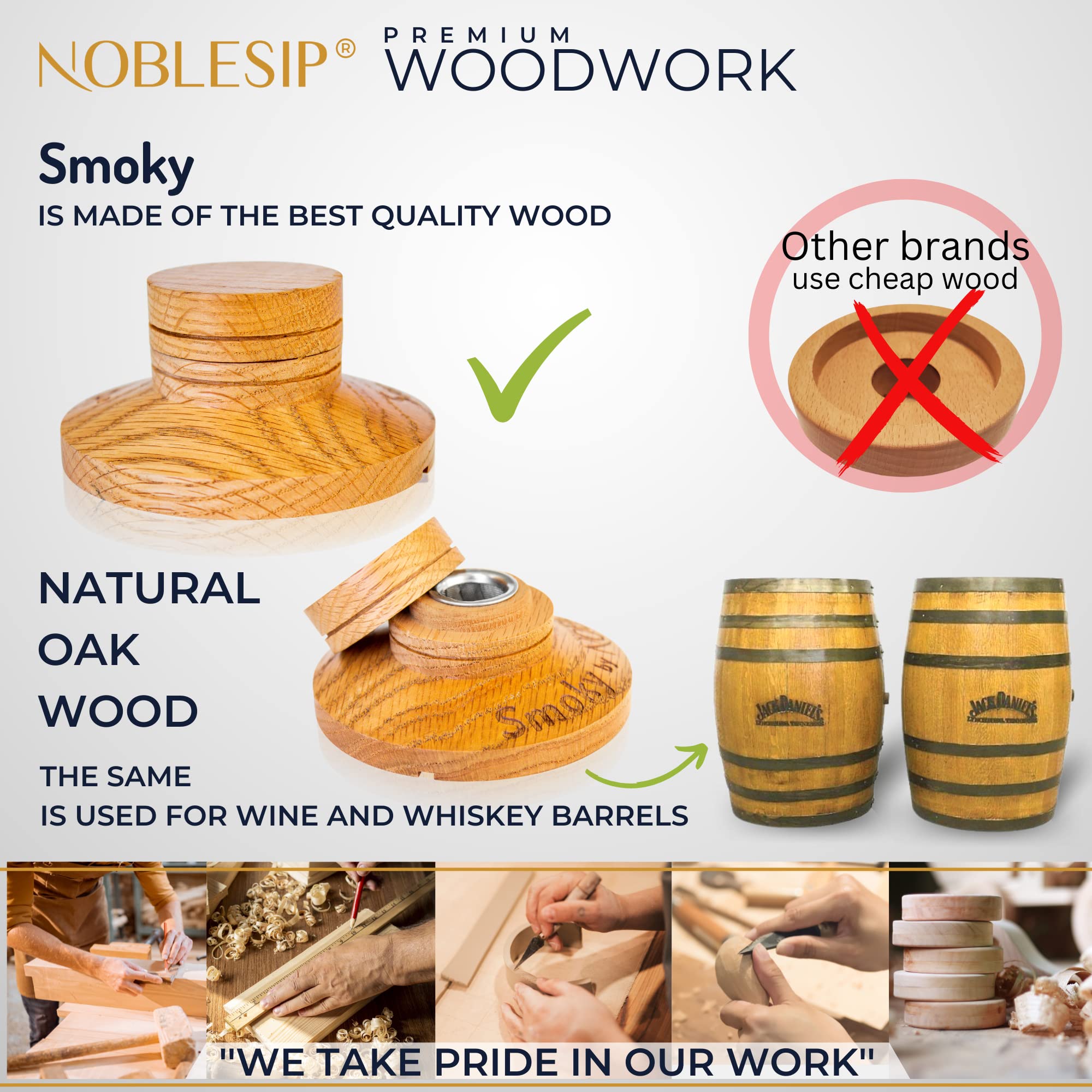 Old Fashioned Whiskey Smoker 𝗣𝗥𝗘𝗠𝗜𝗨𝗠 Kit - Smoky by NOBLESIP