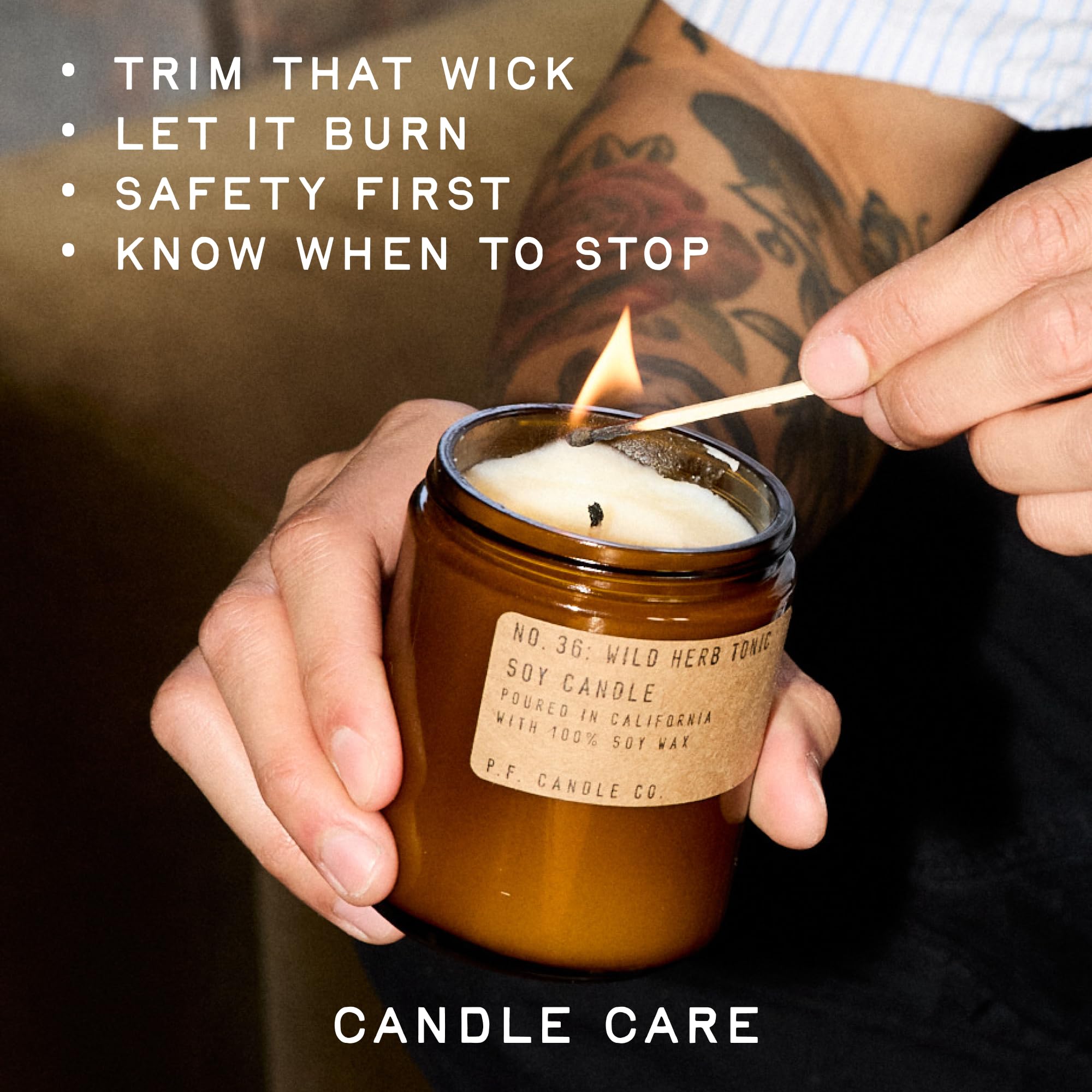 P.F. Candle Co. Amber & Moss Classic Standard Scented Soy Wax Candle
