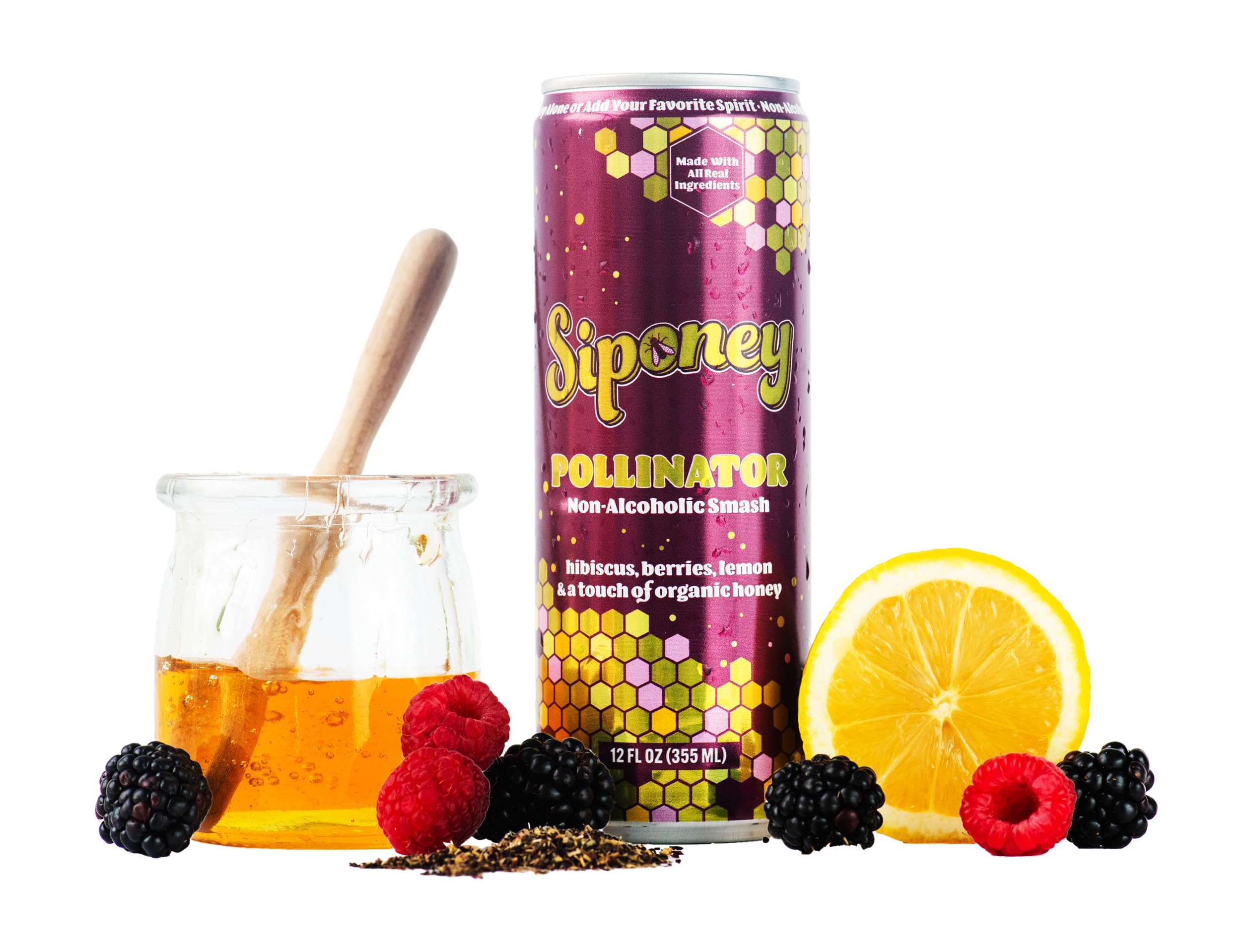 Siponey Pollinator Non-Alcoholic Smash Cocktail