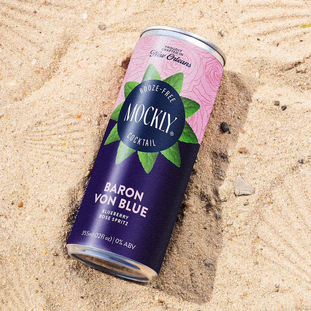 Mockly Booze-Free Cocktail Baron von Blue 12 Pack