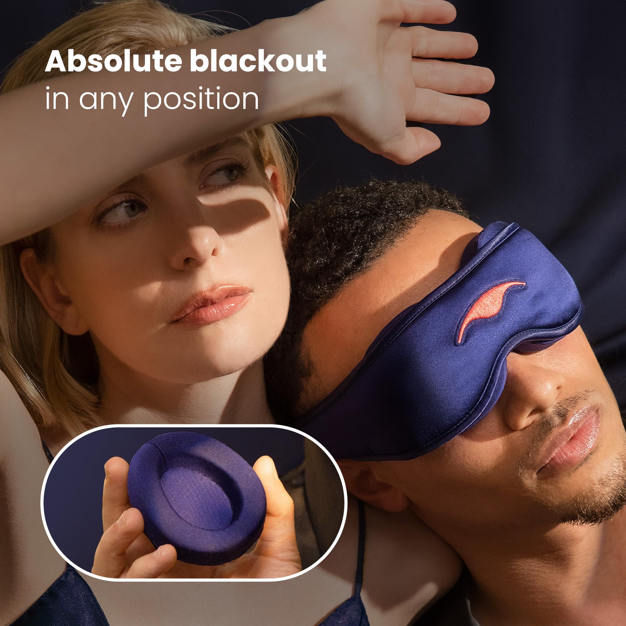 Manta Silk Mask - 100% Blackout Silky Sleep Mask