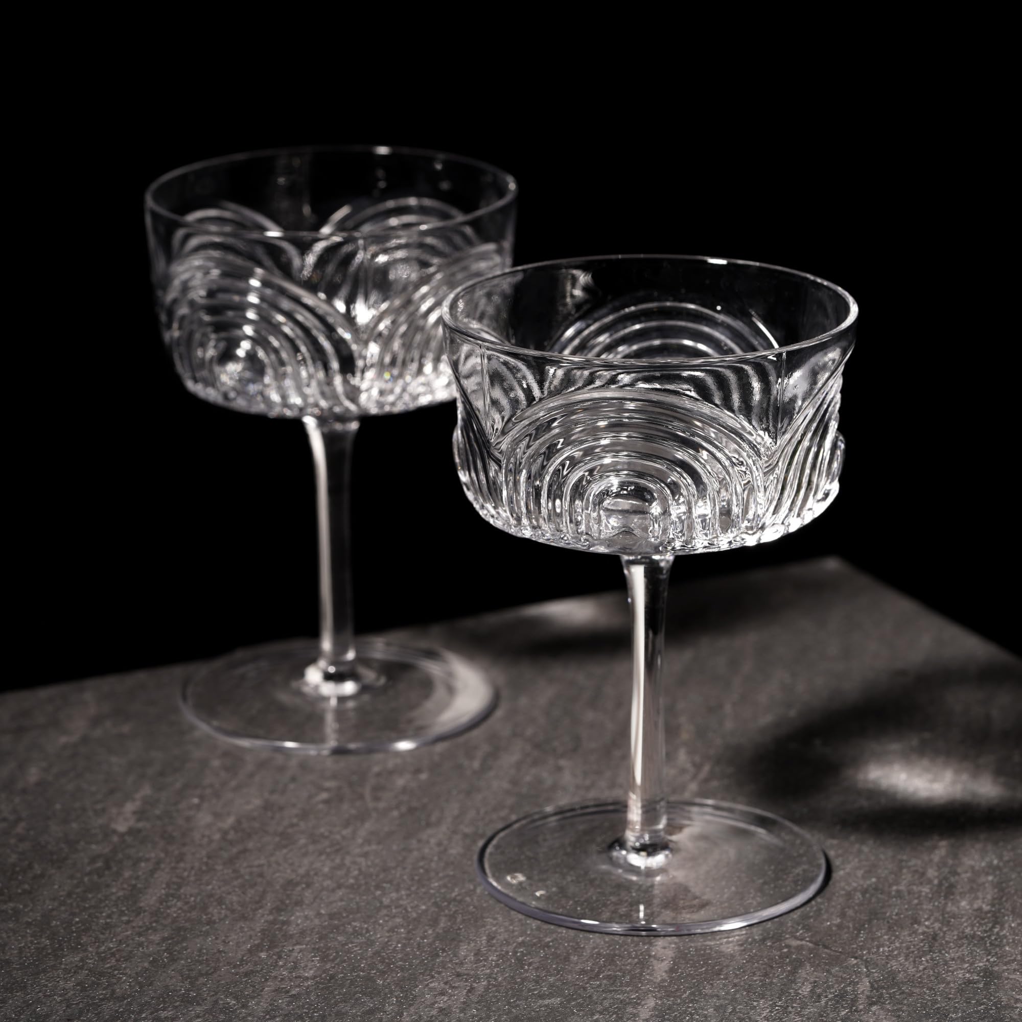 Viski Beau Cocktail Coupe Glasses Set of 2