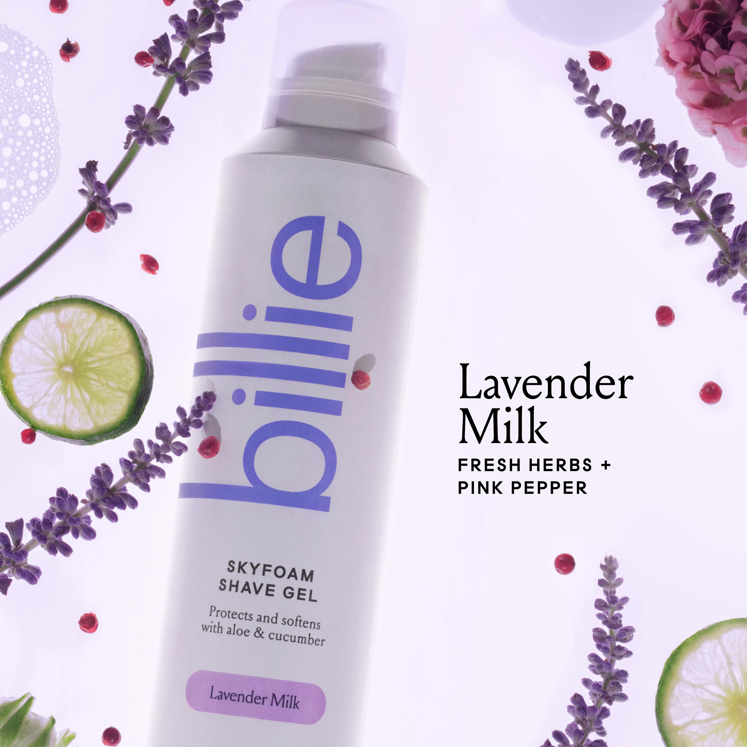 Billie SkyFoam Shave Gel - Lavender Milk Scent