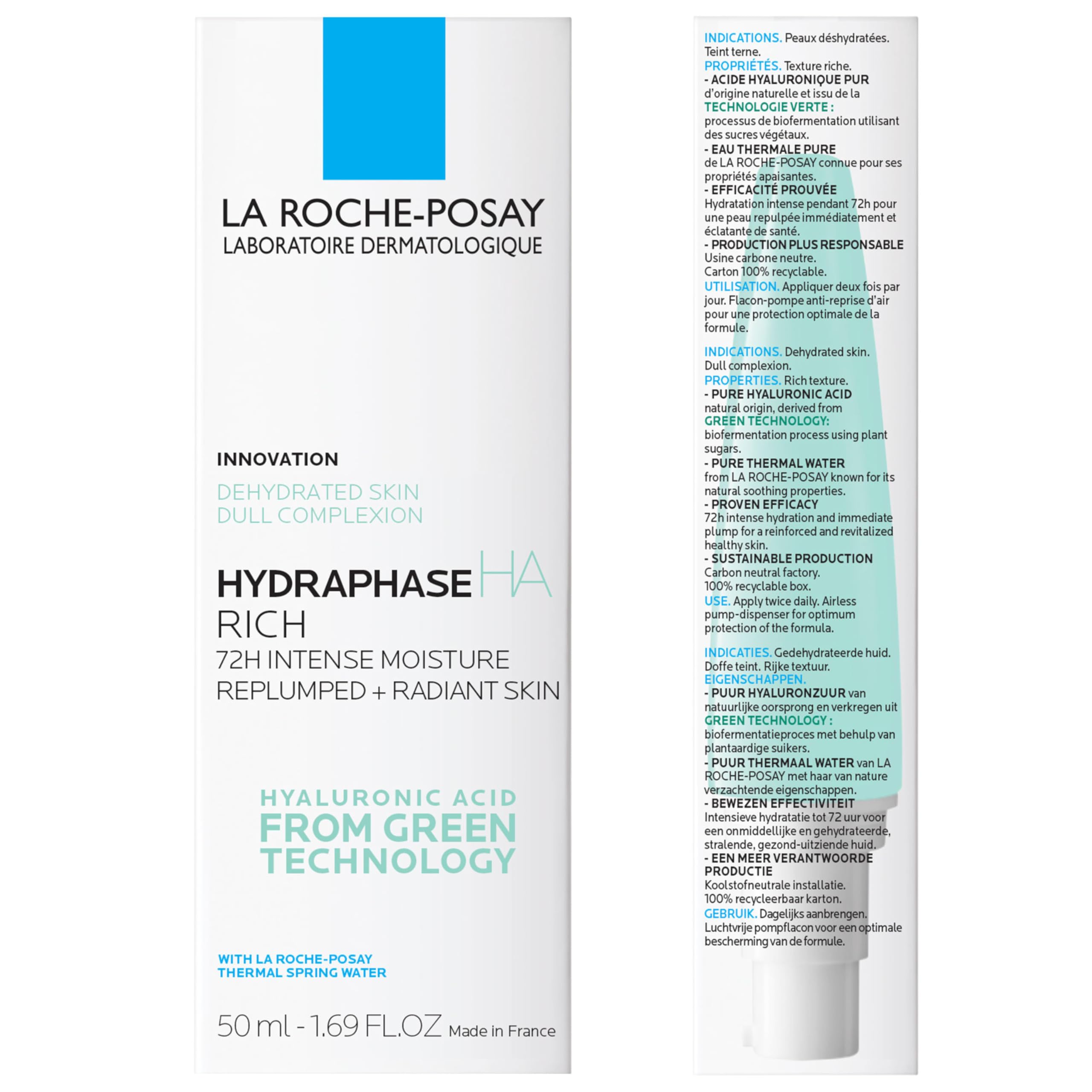 La Roche-Posay Hydraphase HA Rich, Hyaluronic Acid Face Moisturizer