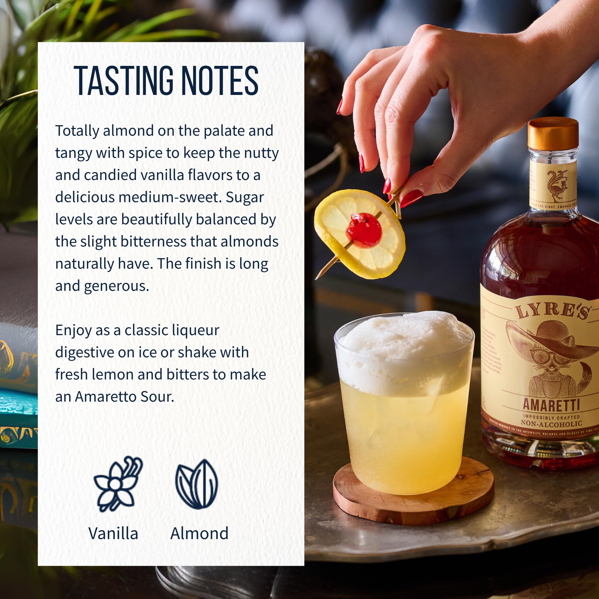 Lyre's Amaretti - Non-Alcoholic Spirits | Amaretto Style
