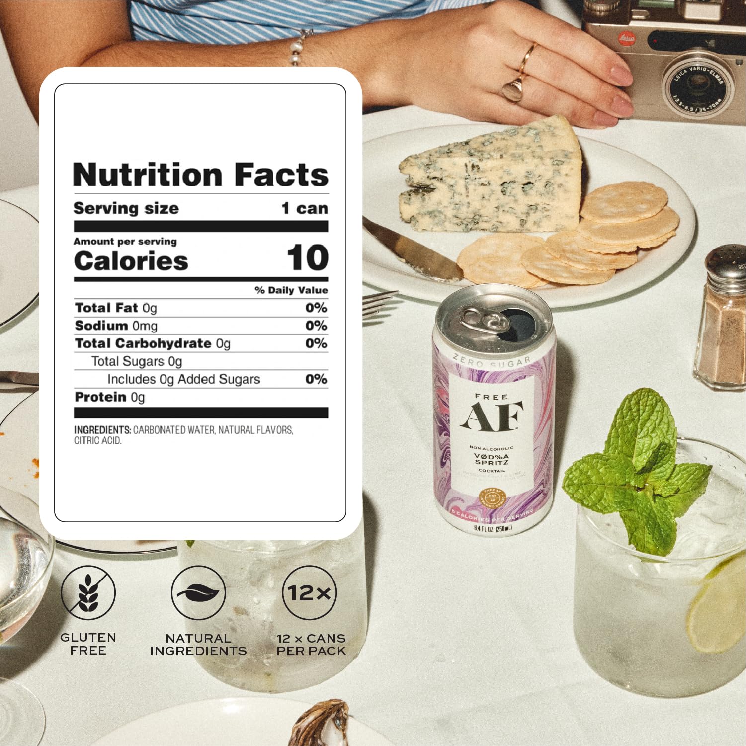 FREE AF Non-Alcoholic Drinks Vodka Spritz