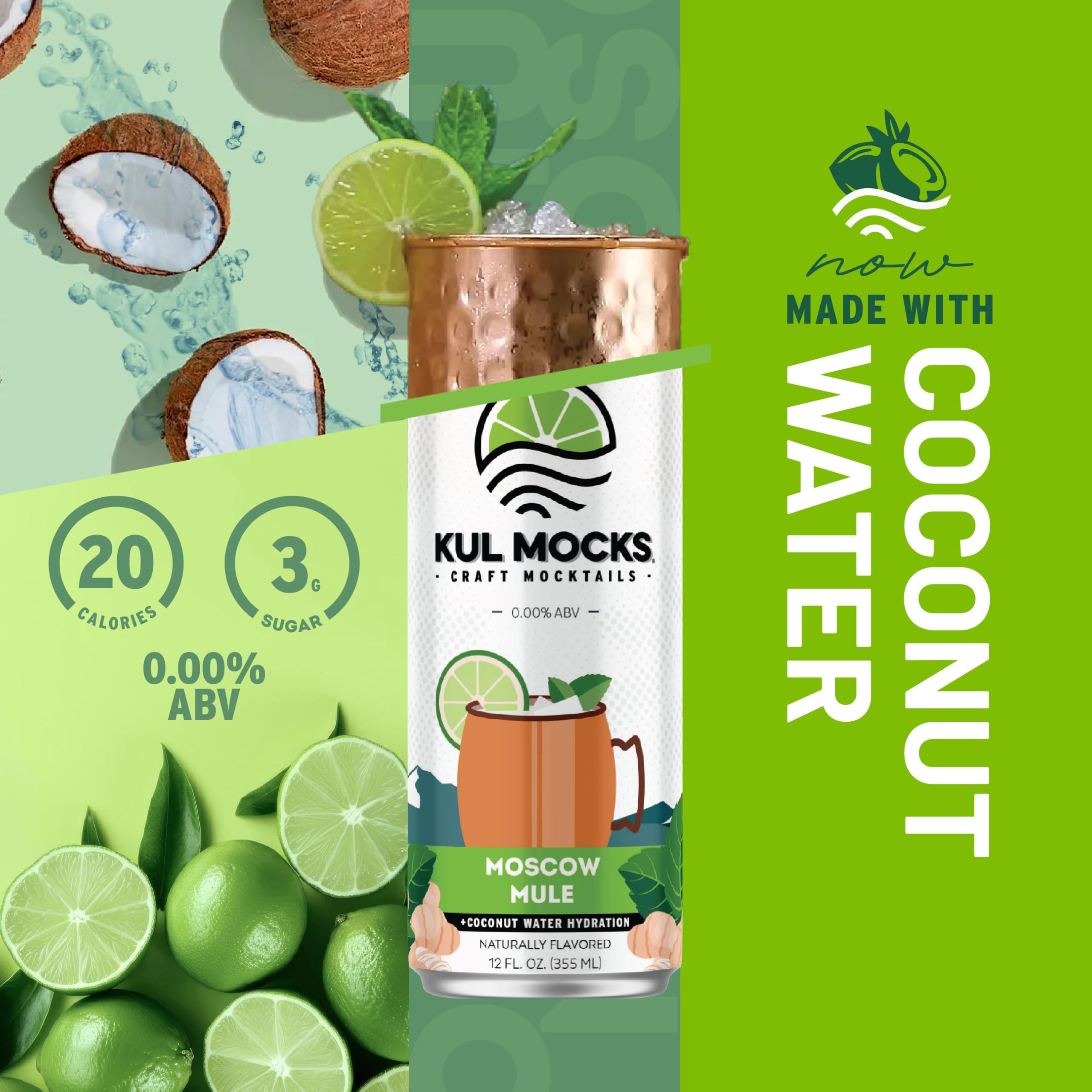 KUL MOCKS Non-Alcoholic Mocktails | Party Box Variety Pack