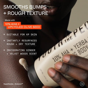 Youth To The People 10% AHA + Yerba Mate Smoothing Energy Body Scrub
