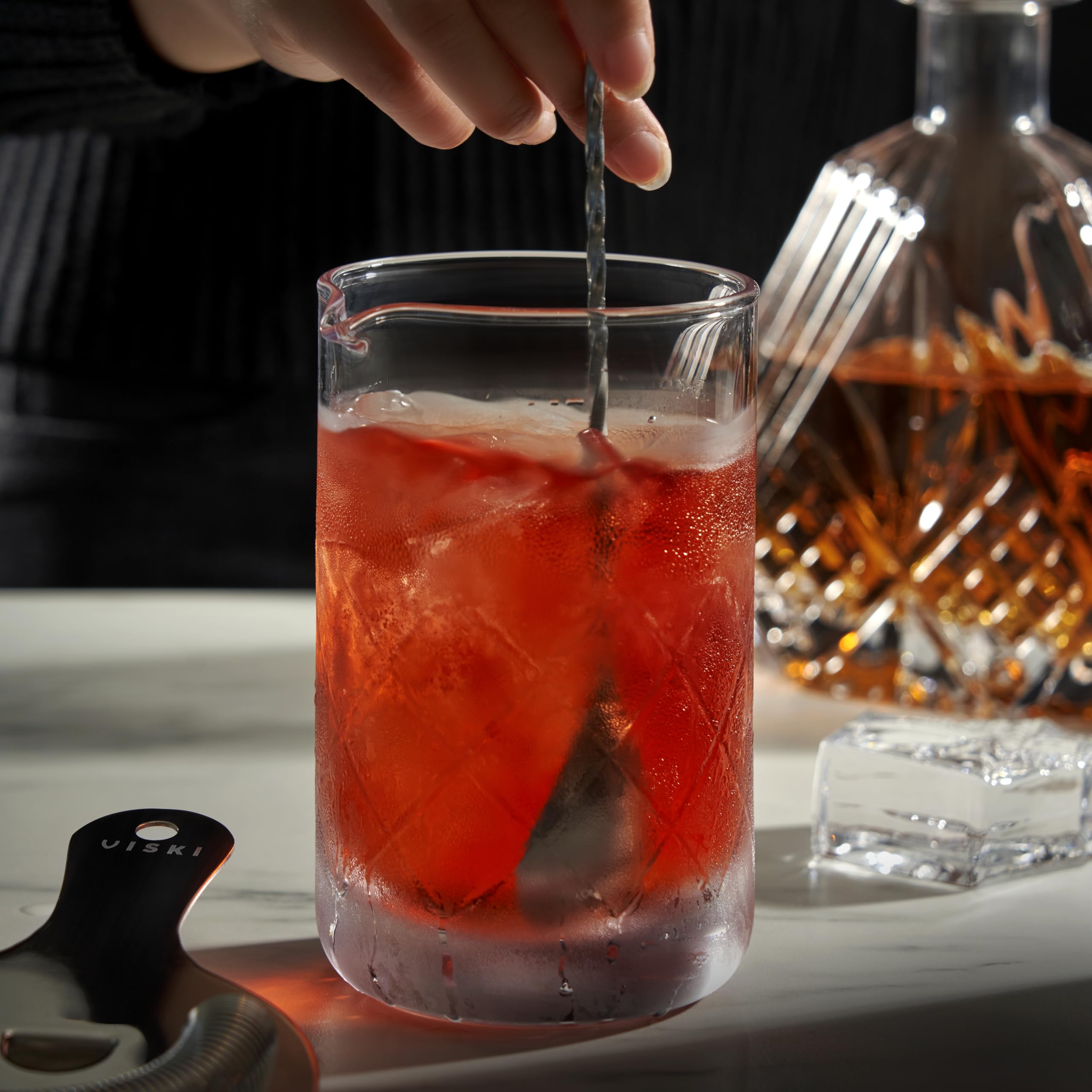Viski Crystal Cocktail Mixing Glass Cocktail Beaker