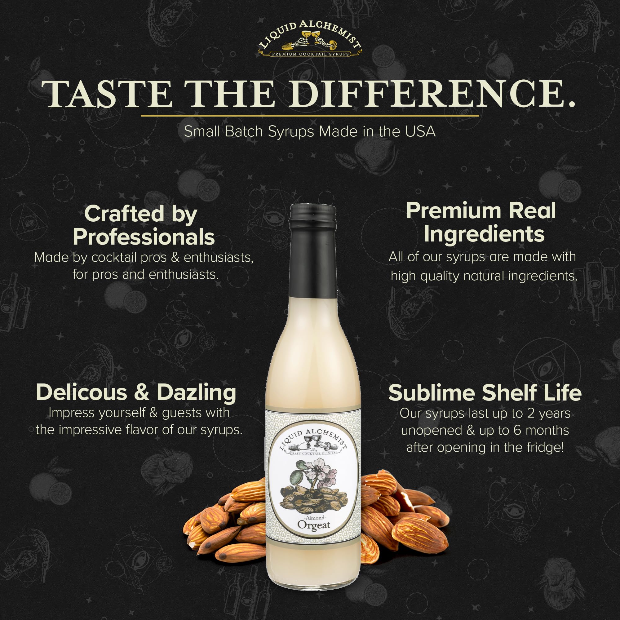 Liquid Alchemist Orgeat Syrup for Cocktails