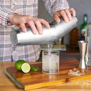 Viski Metallic Cocktail Shaker Set 7pcs Kit
