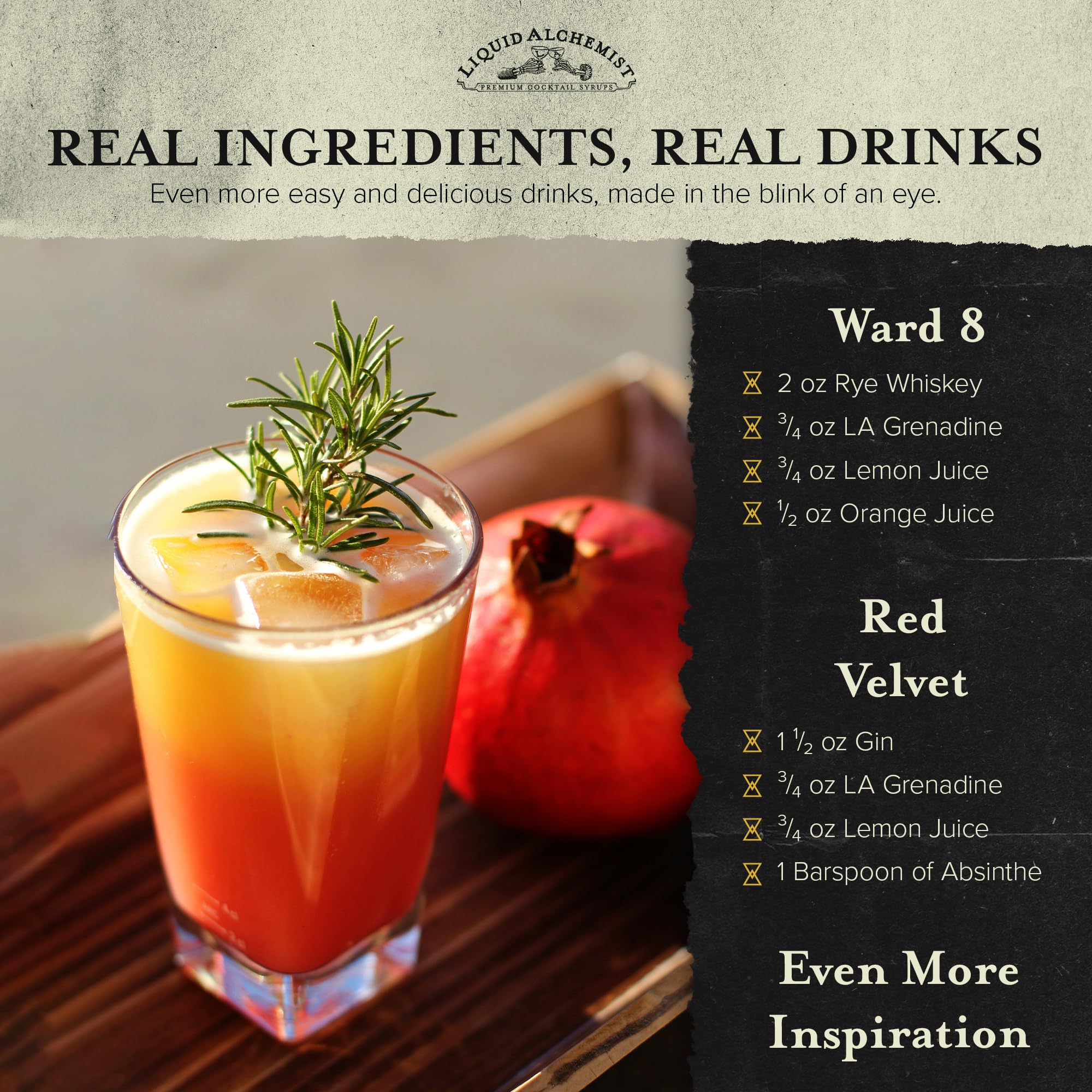 Liquid Alchemist Grenadine Syrup for Cocktails