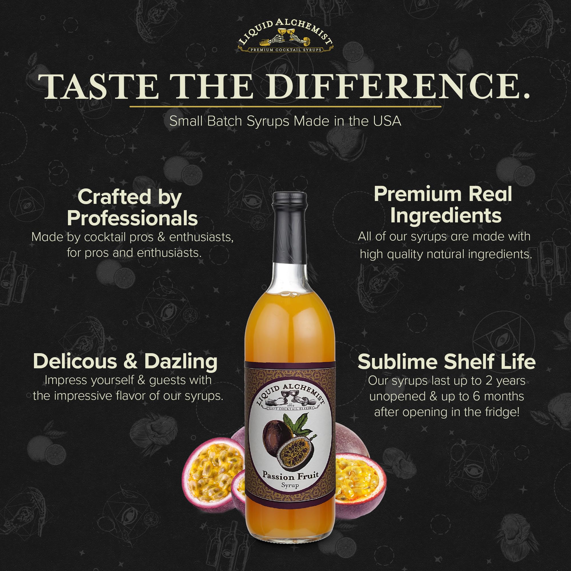 Liquid Alchemist Passion Fruit Syrup for Cocktails