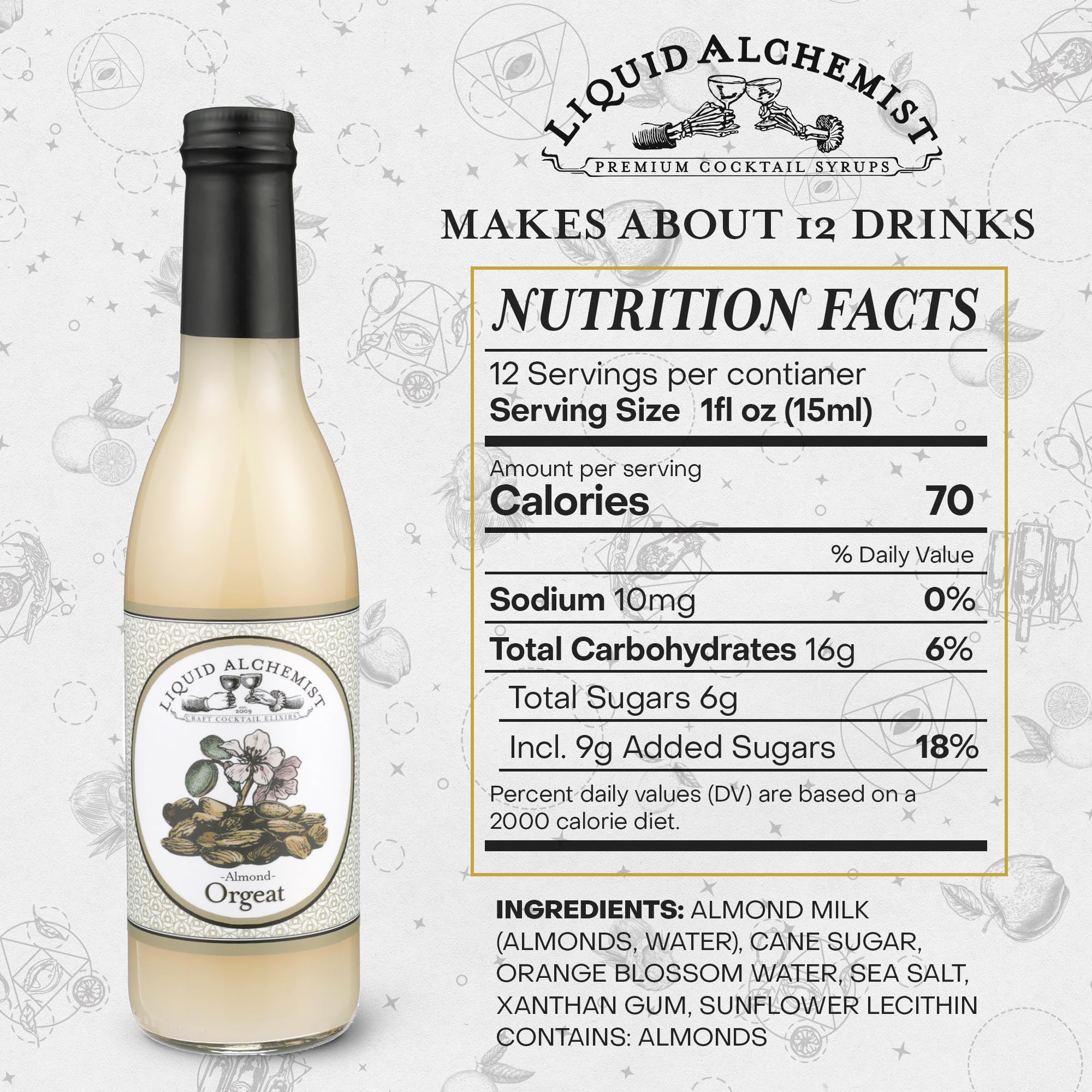 Liquid Alchemist Orgeat Syrup for Cocktails